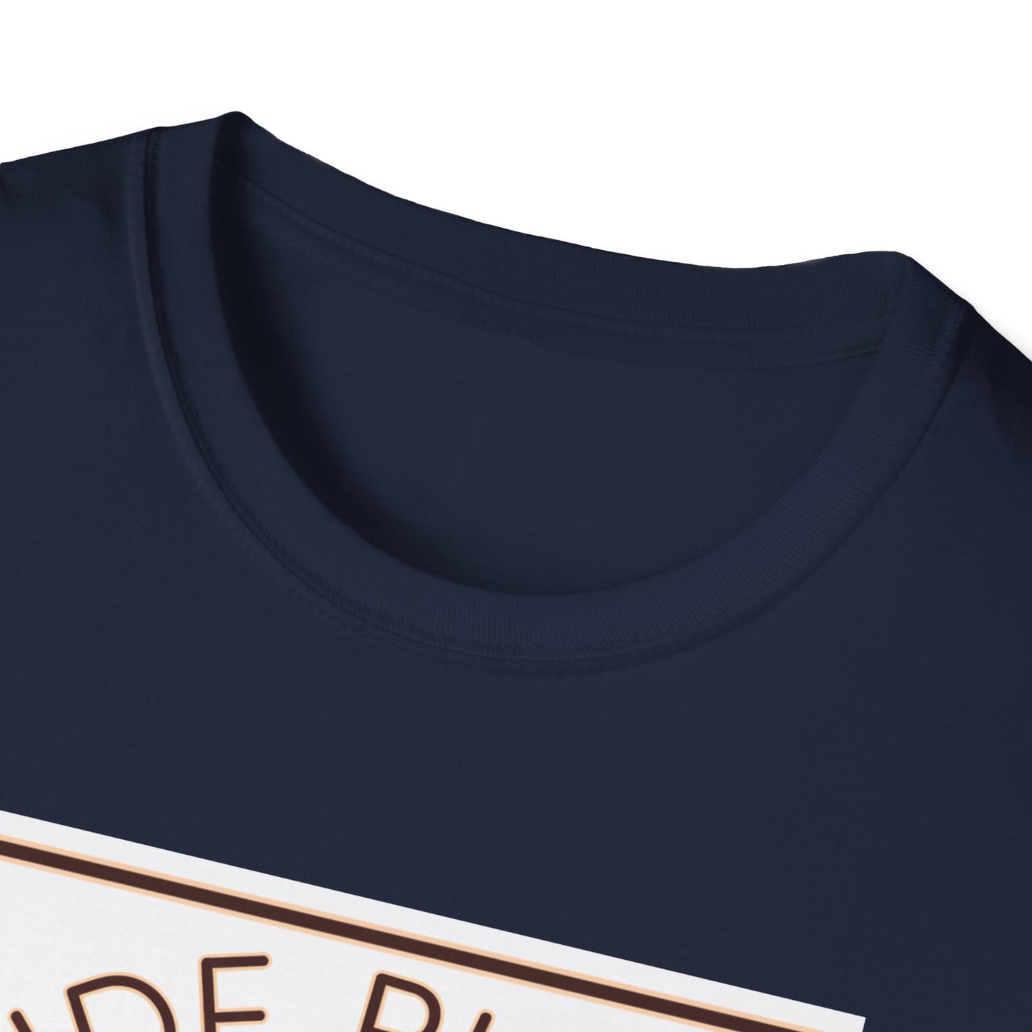 Funny Dessert Lover Unisex Softstyle T-Shirt - "Side Piece" Slice Design