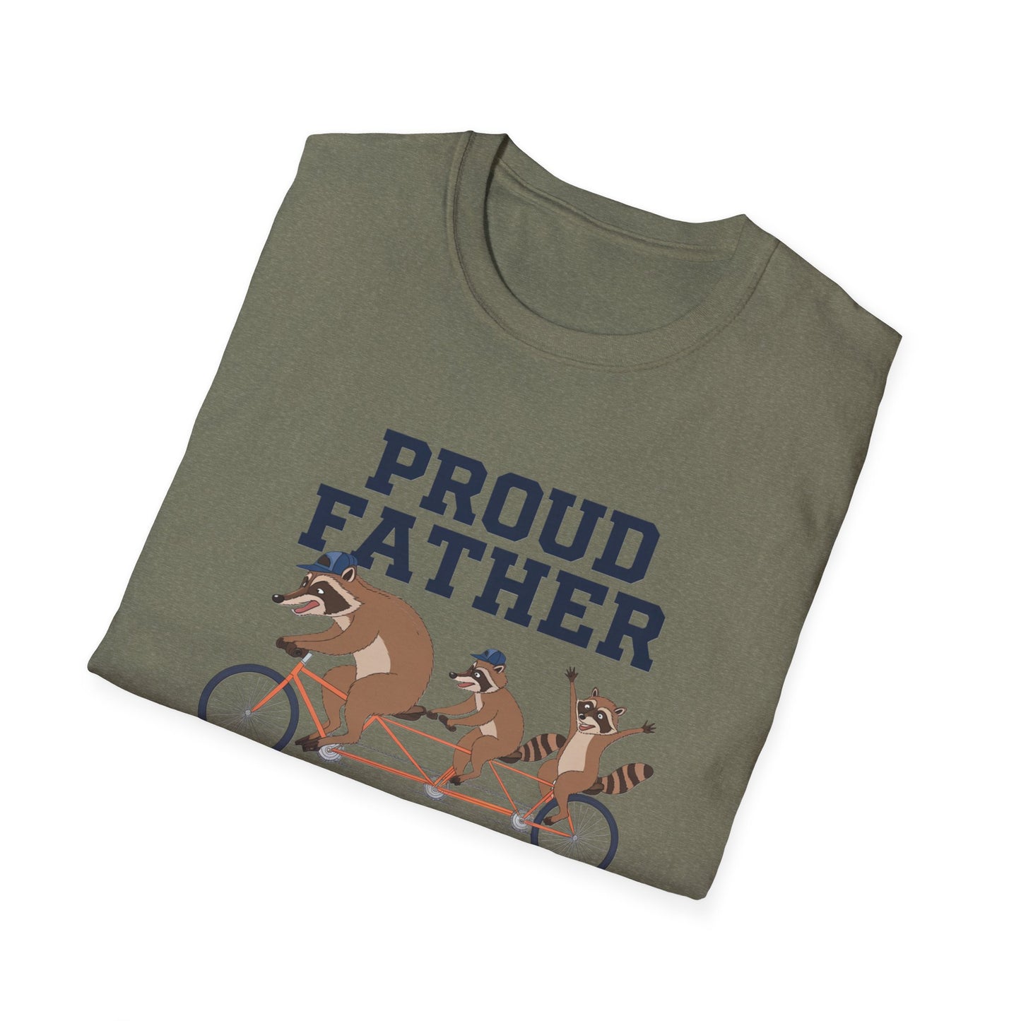 Proud Father Animal T-Shirt | Unisex Softstyle Tee for Dad