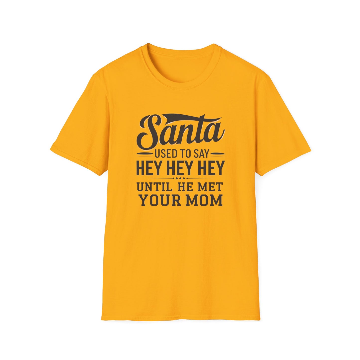 Funny Santa T-Shirt for Christmas, Holiday Shirt, Unisex Graphic Tee, Gift for Mom, Family Gathering Tee, Fun Holiday Apparel