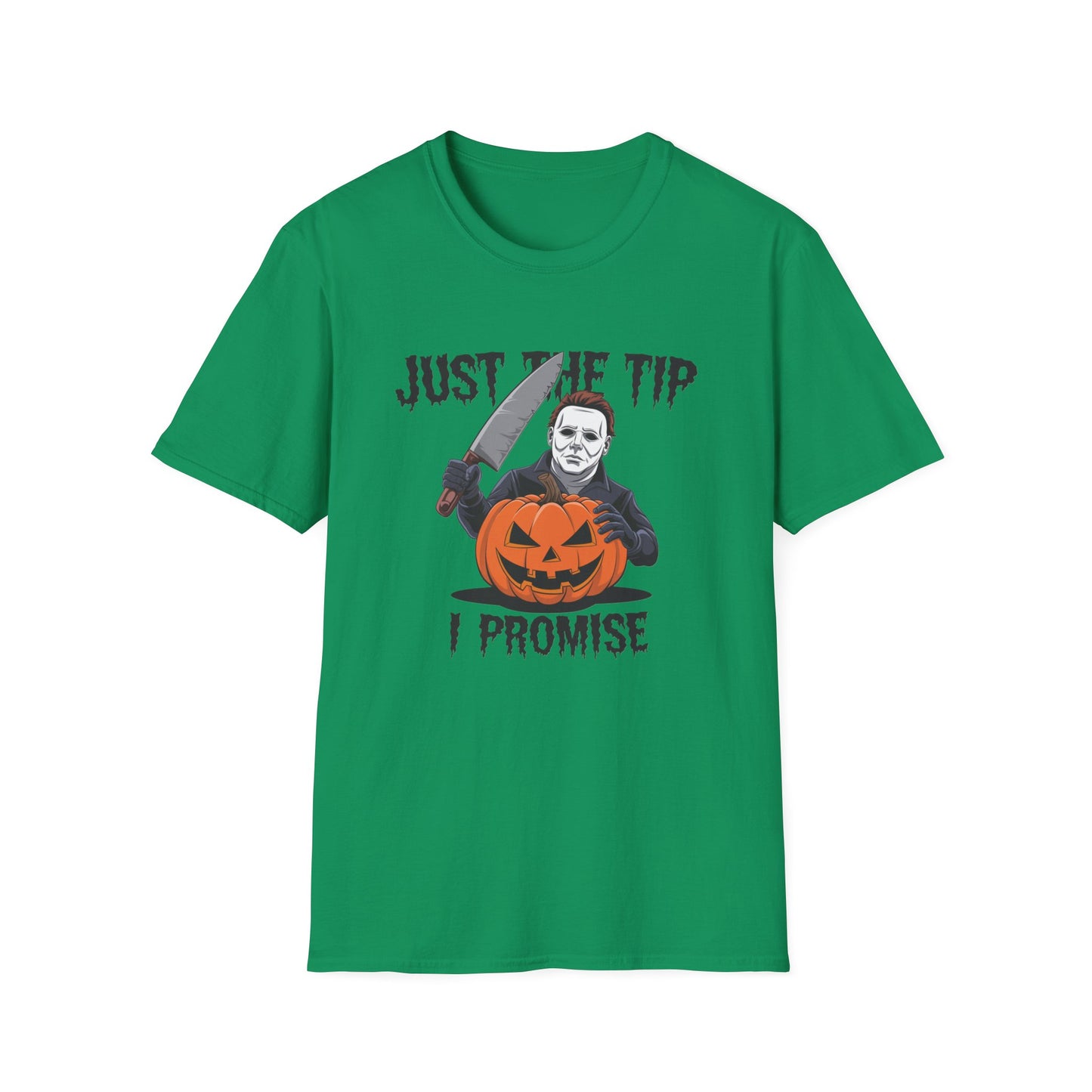 Funny Halloween T-Shirt, Unisex Graphic Tee, Halloween Costume, Pumpkin Carving Shirt, Trick or Treat Apparel, Just the Tip Design