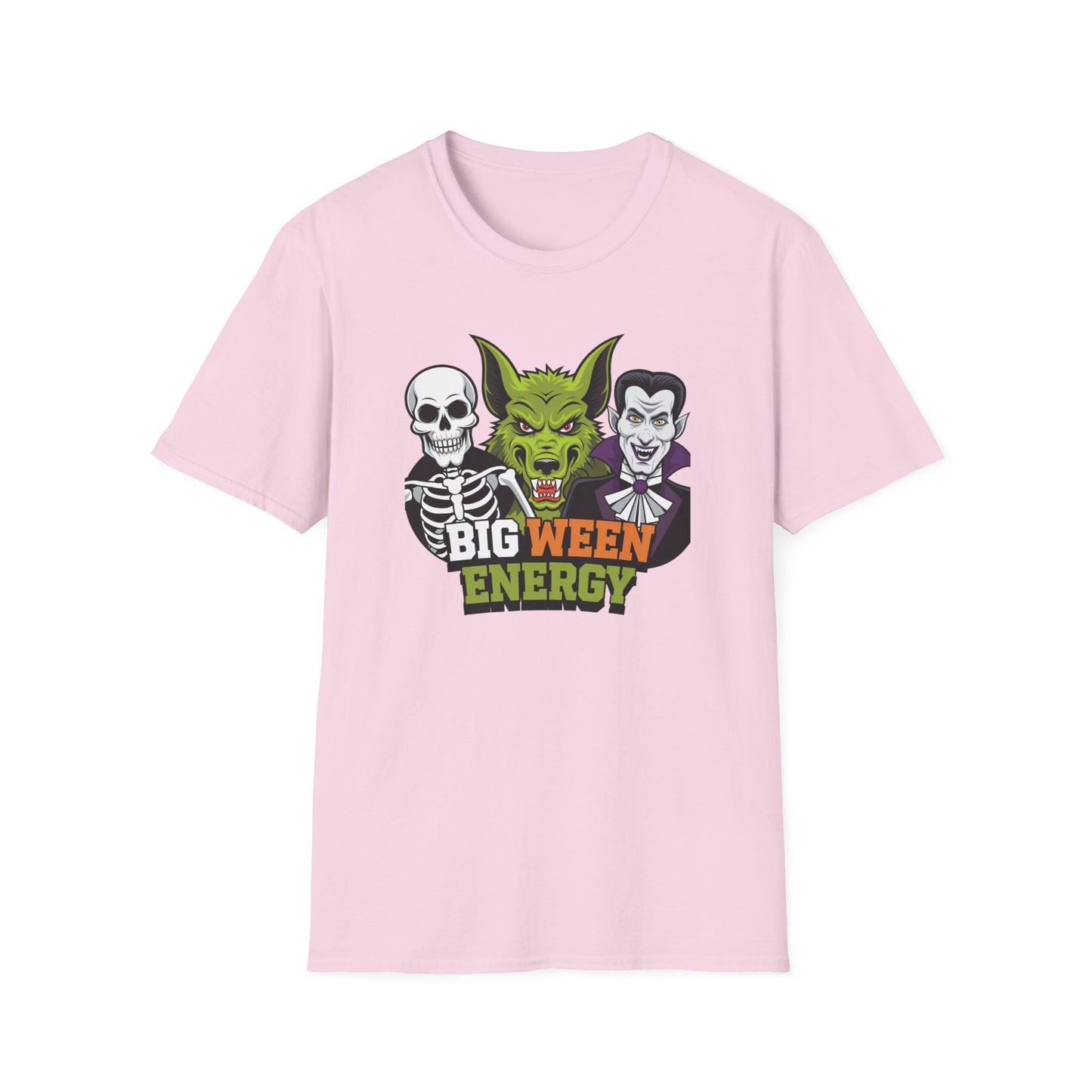 Halloween Graphic Tee, Big Ween Energy Shirt, Unisex Softstyle T-Shirt, Spooky Season Apparel, Fun Halloween Costume Top
