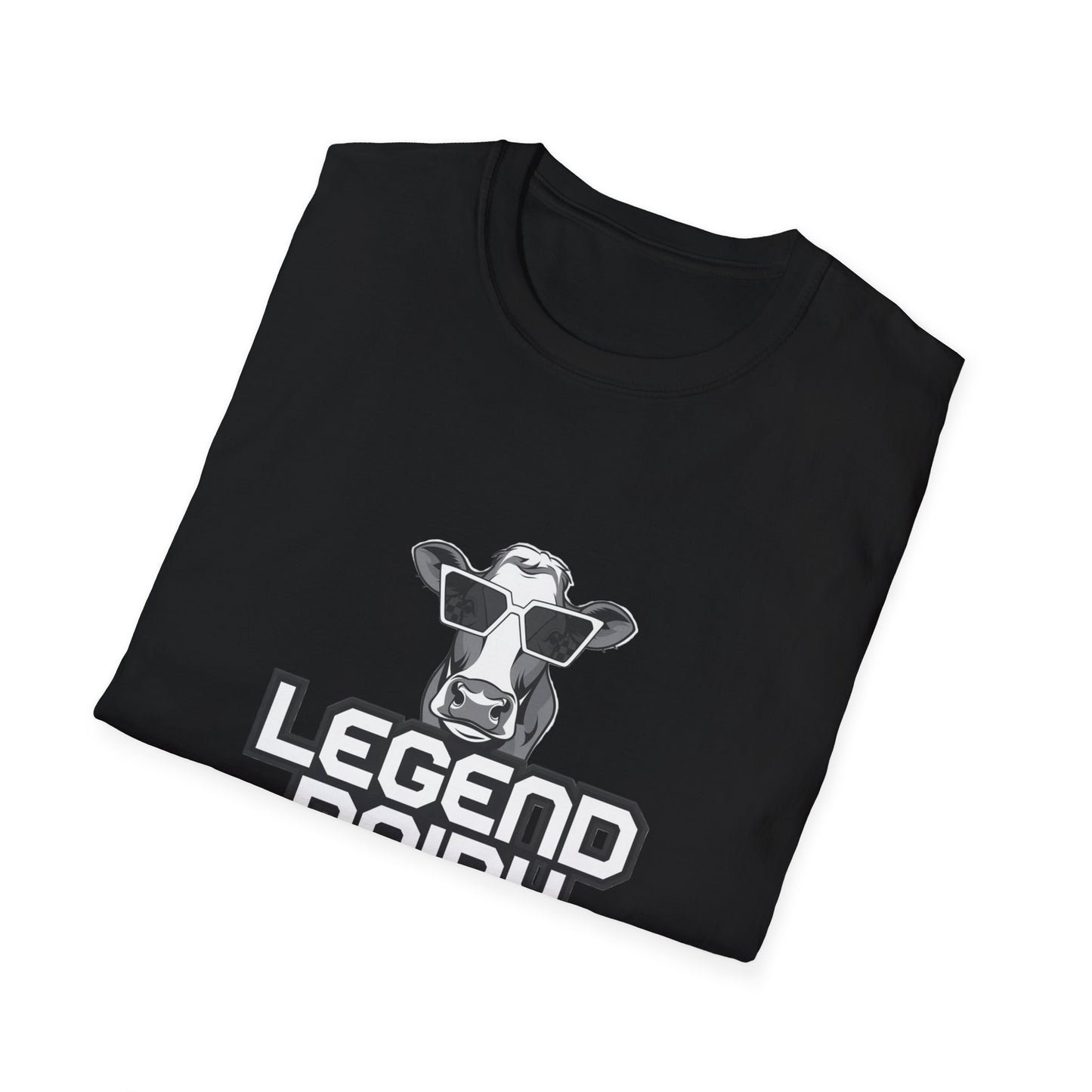 Legend Dairy Unisex Softstyle T-Shirt - Fun Cow Graphic Tee