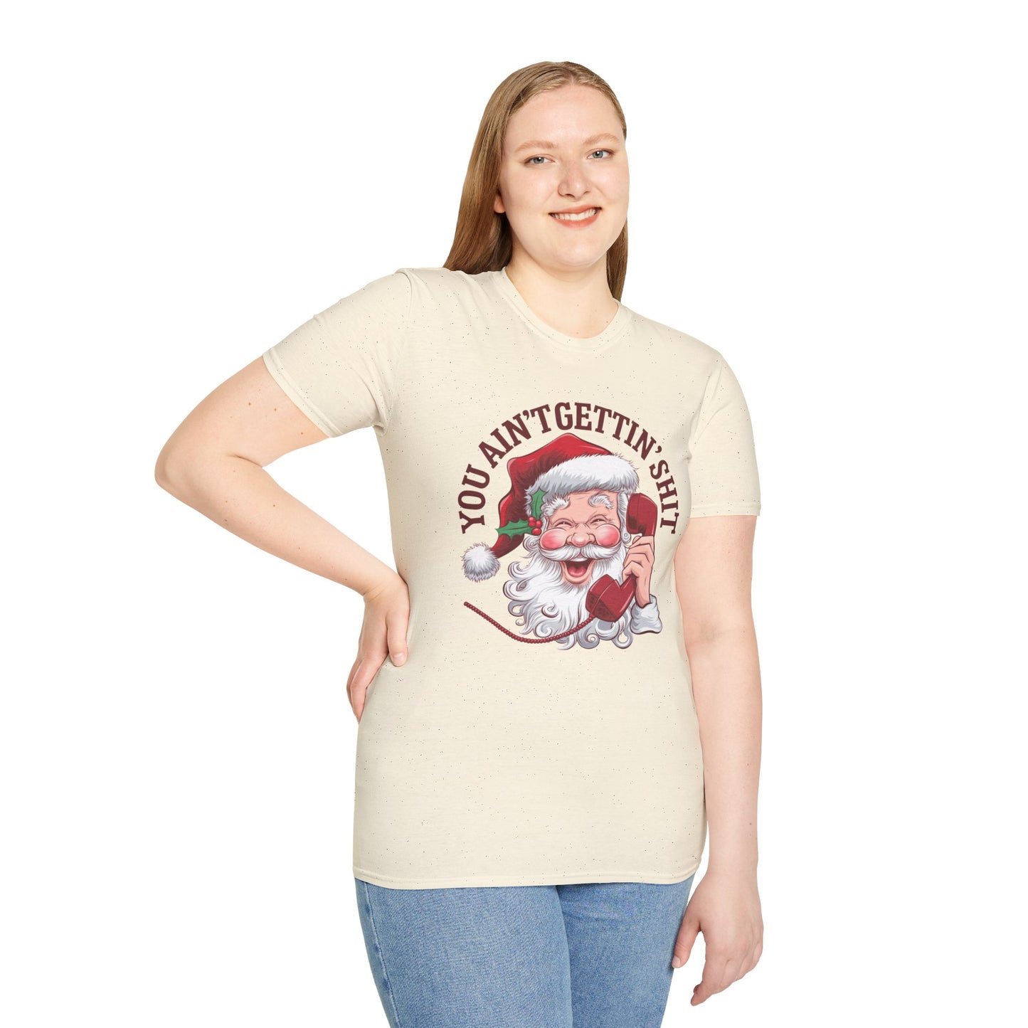 Funny Christmas T-Shirt, Holiday Gift, Santa Humor Tee, Unisex Graphic Shirt, Xmas Party Outfit, Unique Gift Idea