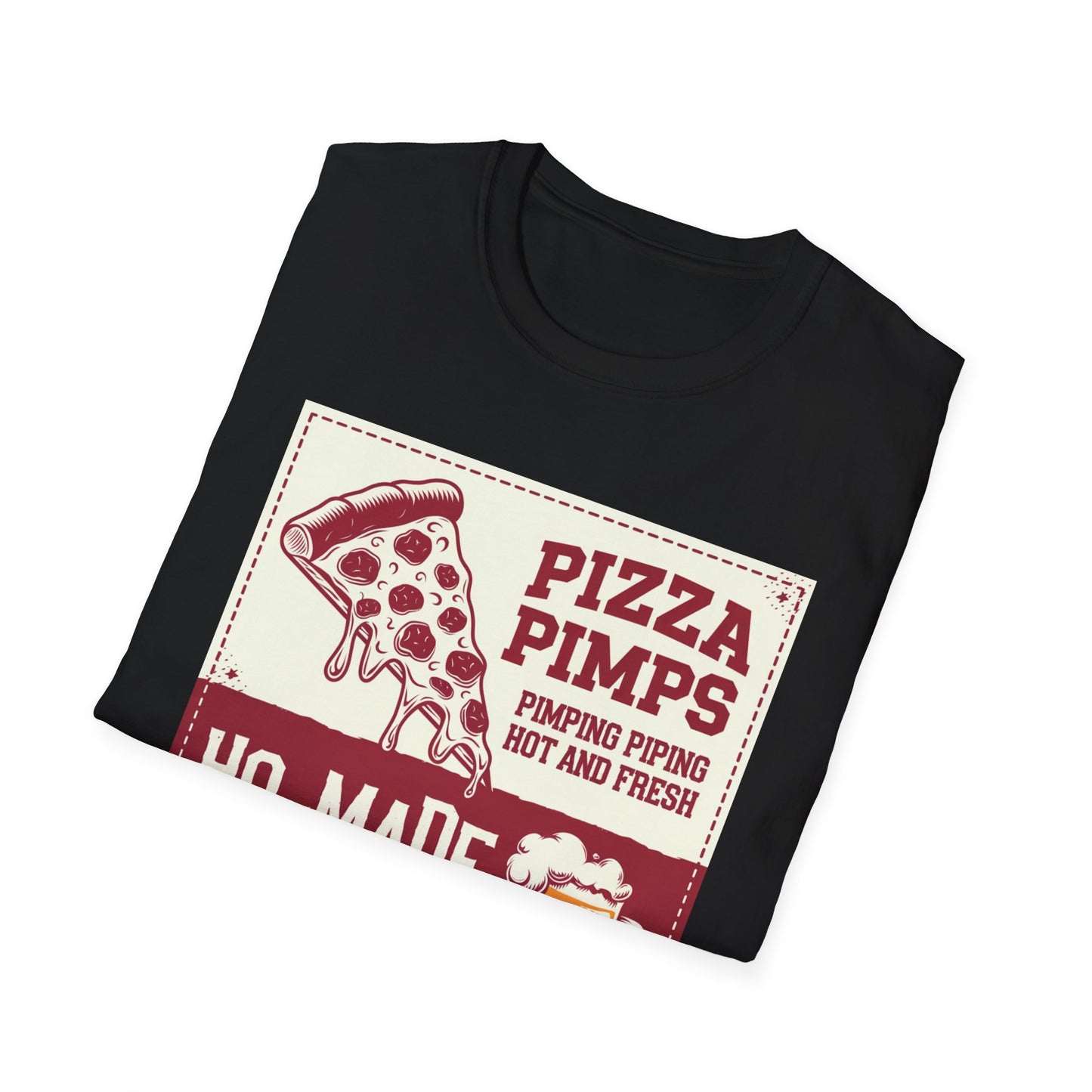 Pizza Pimps Unisex Softstyle T-Shirt - Fun Foodie Tee