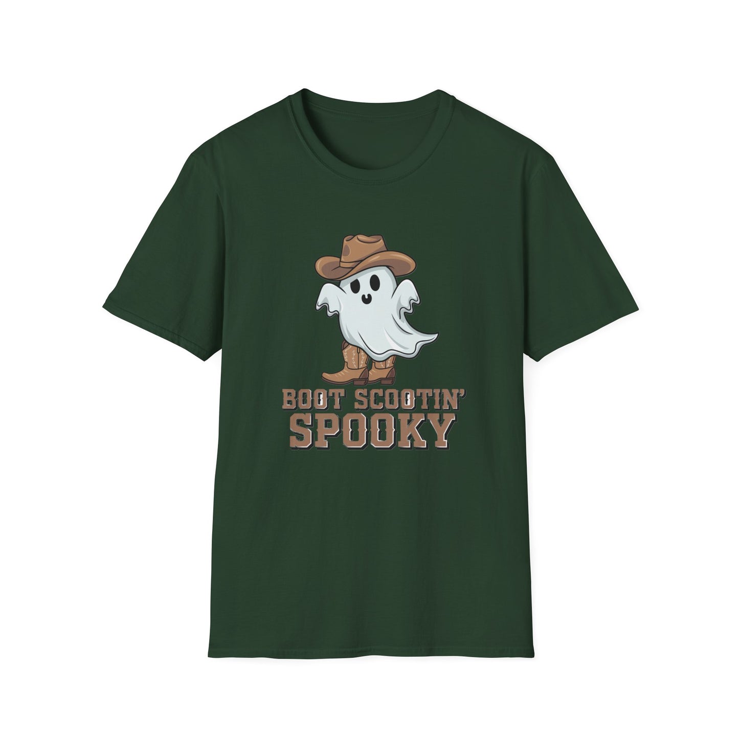 Ghostly Cowboy T-Shirt, Fun Halloween Tee, Spooky Ghost Shirt, Unisex Graphic Shirt, Witchy Casual Wear, Cute Halloween Gift