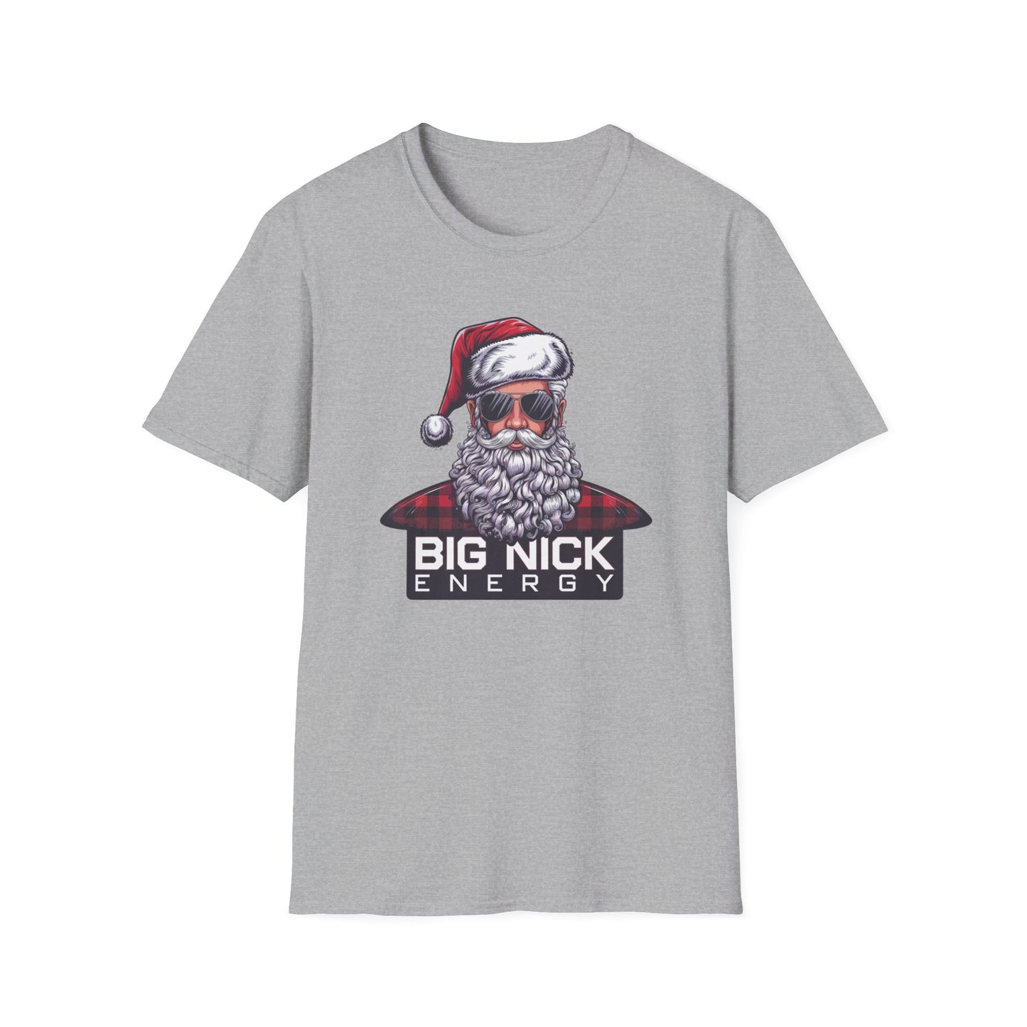 Christmas Santa T-Shirt, Funny Holiday Shirt, Unisex Gift, Festive Apparel, Big Nick Energy Tee