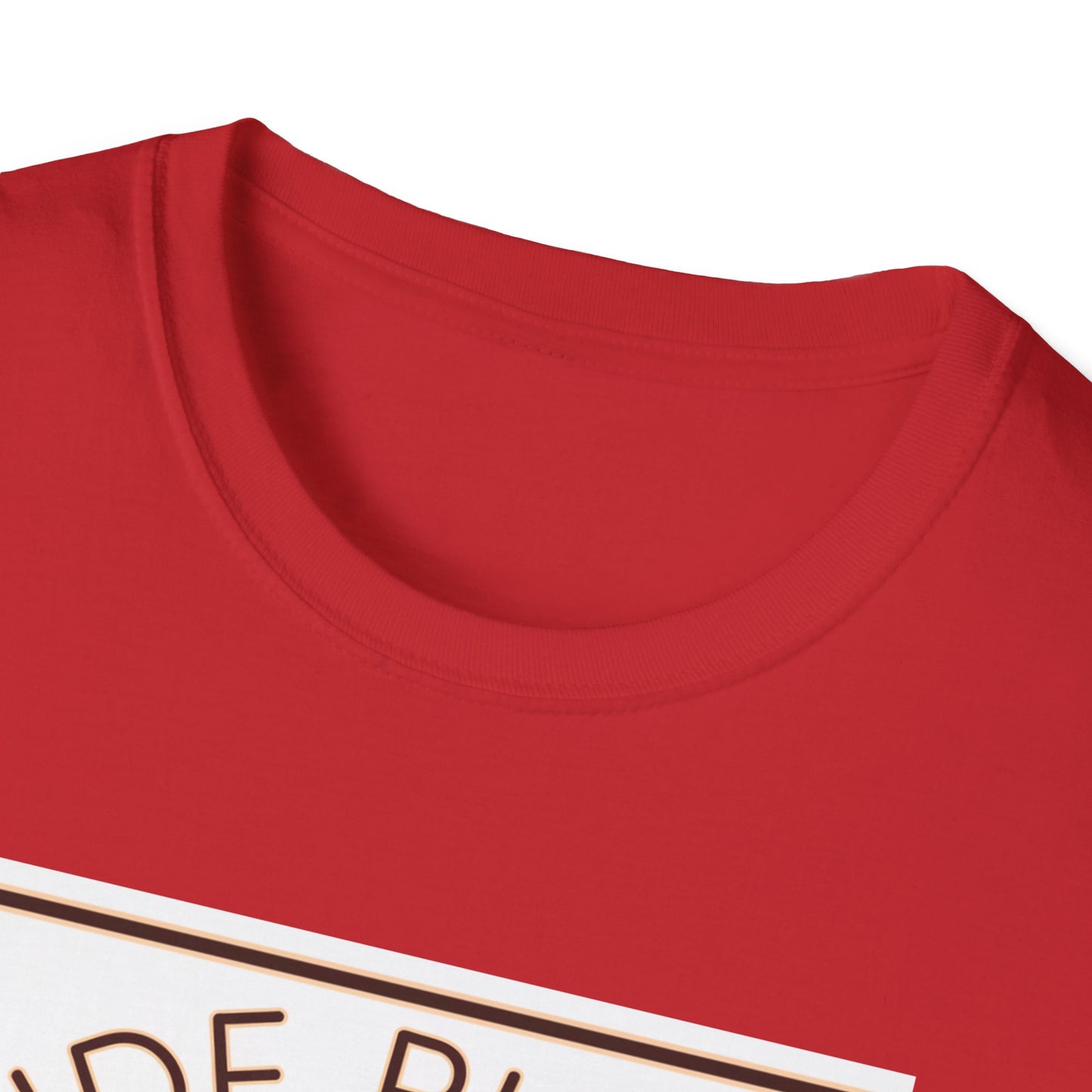 Funny Dessert Lover Unisex Softstyle T-Shirt - "Side Piece" Slice Design