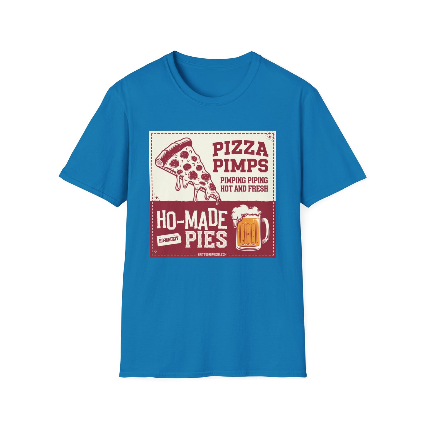 Pizza Pimps Unisex Softstyle T-Shirt - Fun Foodie Tee