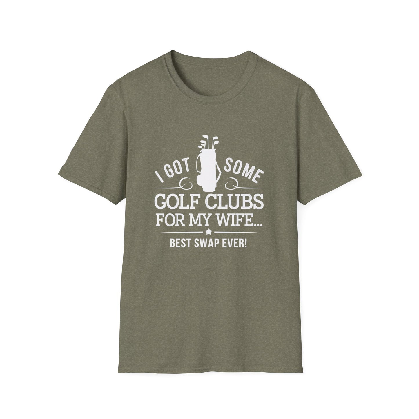 Funny Golf T-Shirt for Couples - "I Got Some Golf Clubs for My Wife"