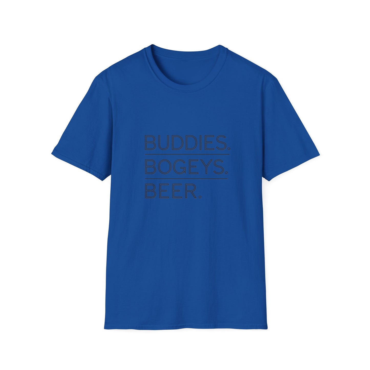 Buddies, Bogeys, Beer Unisex Softstyle T-Shirt