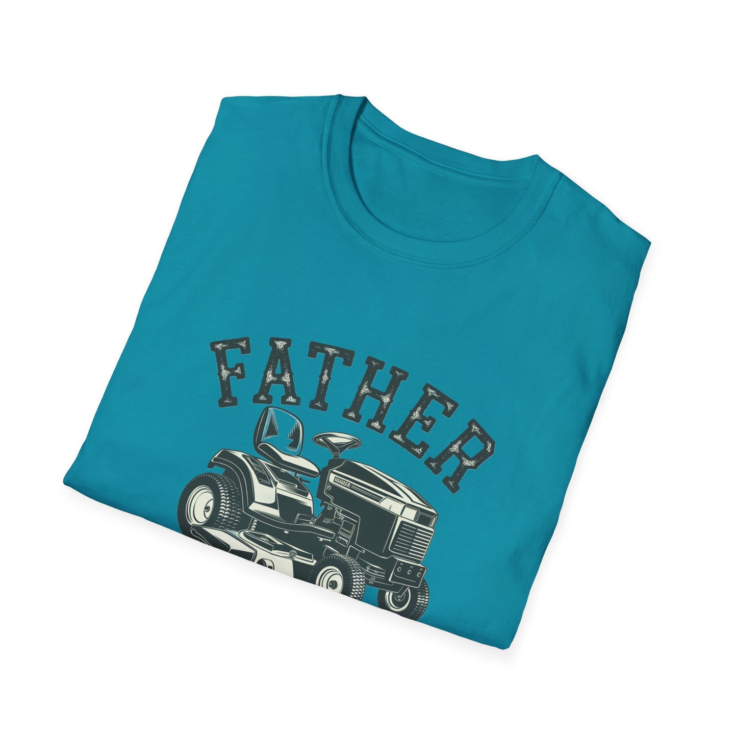 Father Mows Best Unisex Softstyle T-Shirt