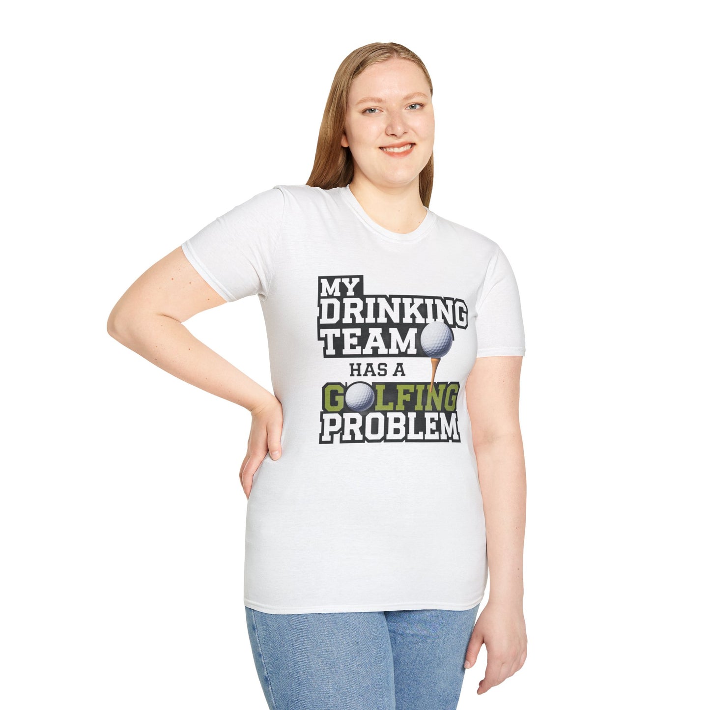 Funny Golfing Problem Unisex Softstyle T-Shirt