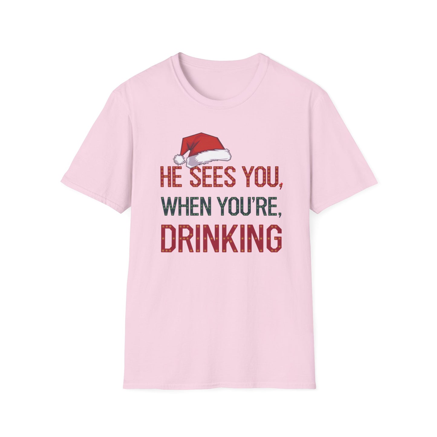 Festive Drink Humor T-Shirt - Perfect for Christmas Parties, Holiday Gatherings, Gift for Friends, Funny Apparel, Unisex Christmas Tee
