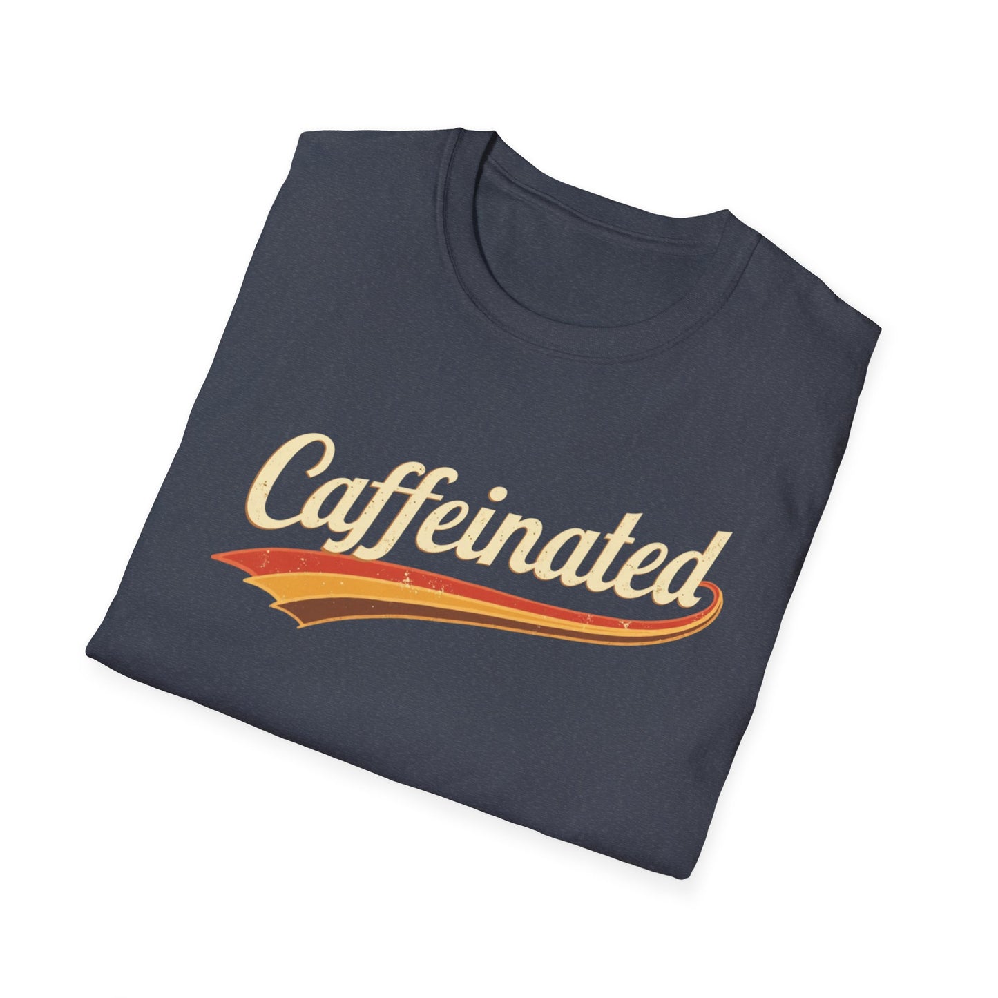 Caffeinated Unisex T-Shirt - Softstyle Casual Tee, Coffee Lover Gift, Daily Wear, Birthday Present, Relaxed Fit