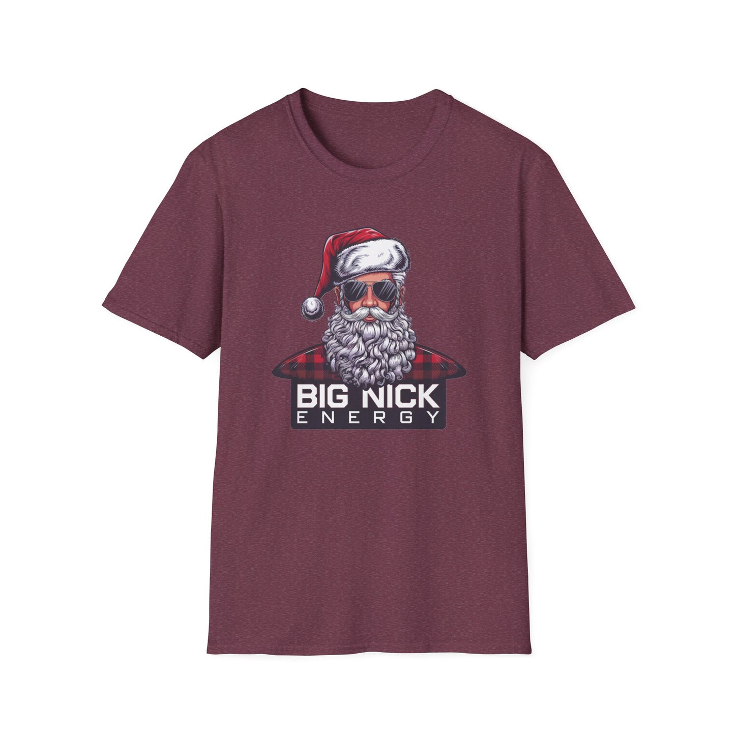 Christmas Santa T-Shirt, Funny Holiday Shirt, Unisex Gift, Festive Apparel, Big Nick Energy Tee