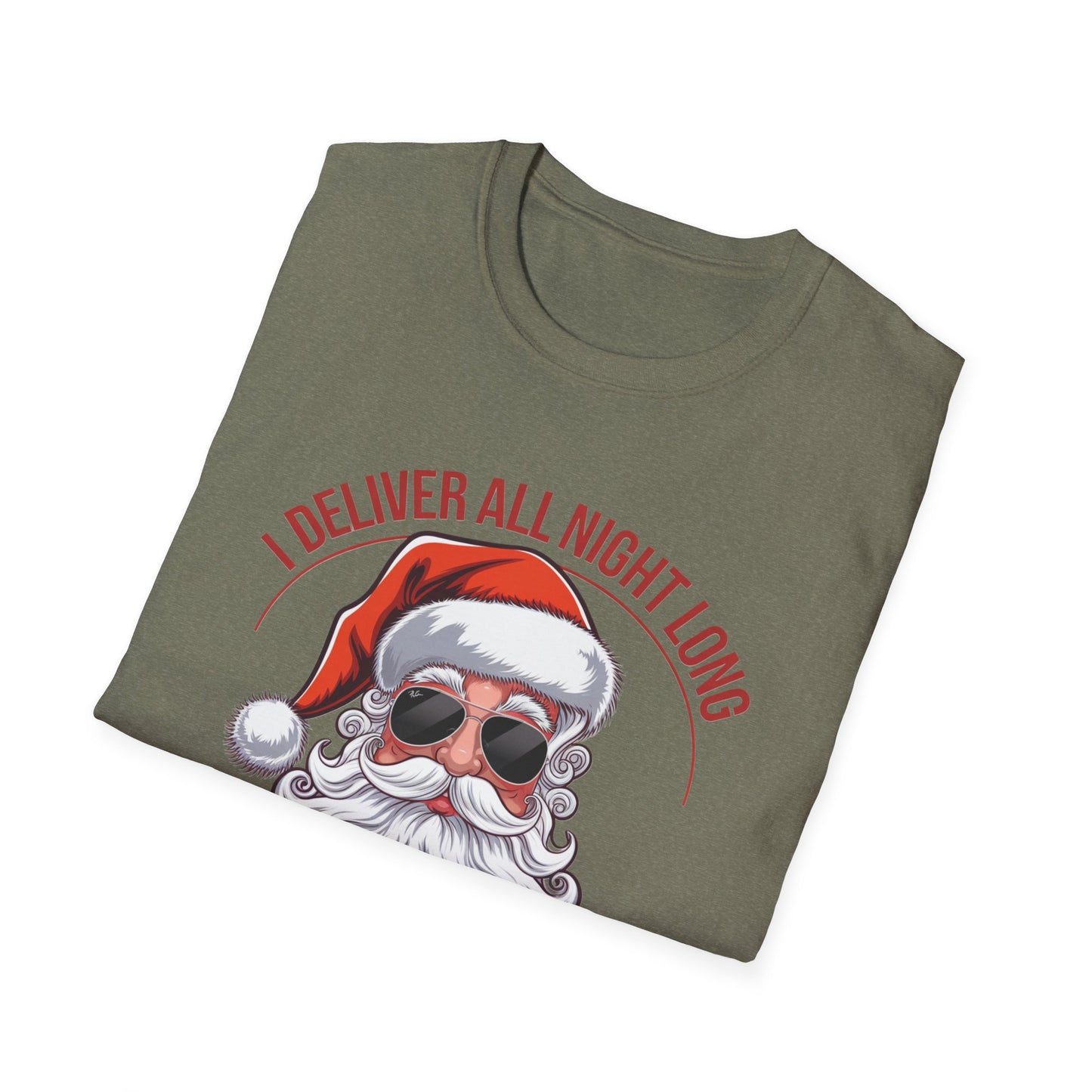Santa Delivery T-Shirt, Funny Christmas Shirt, Holiday Gift, Relaxed Fit Tee, Unisex Tee for Christmas Lovers