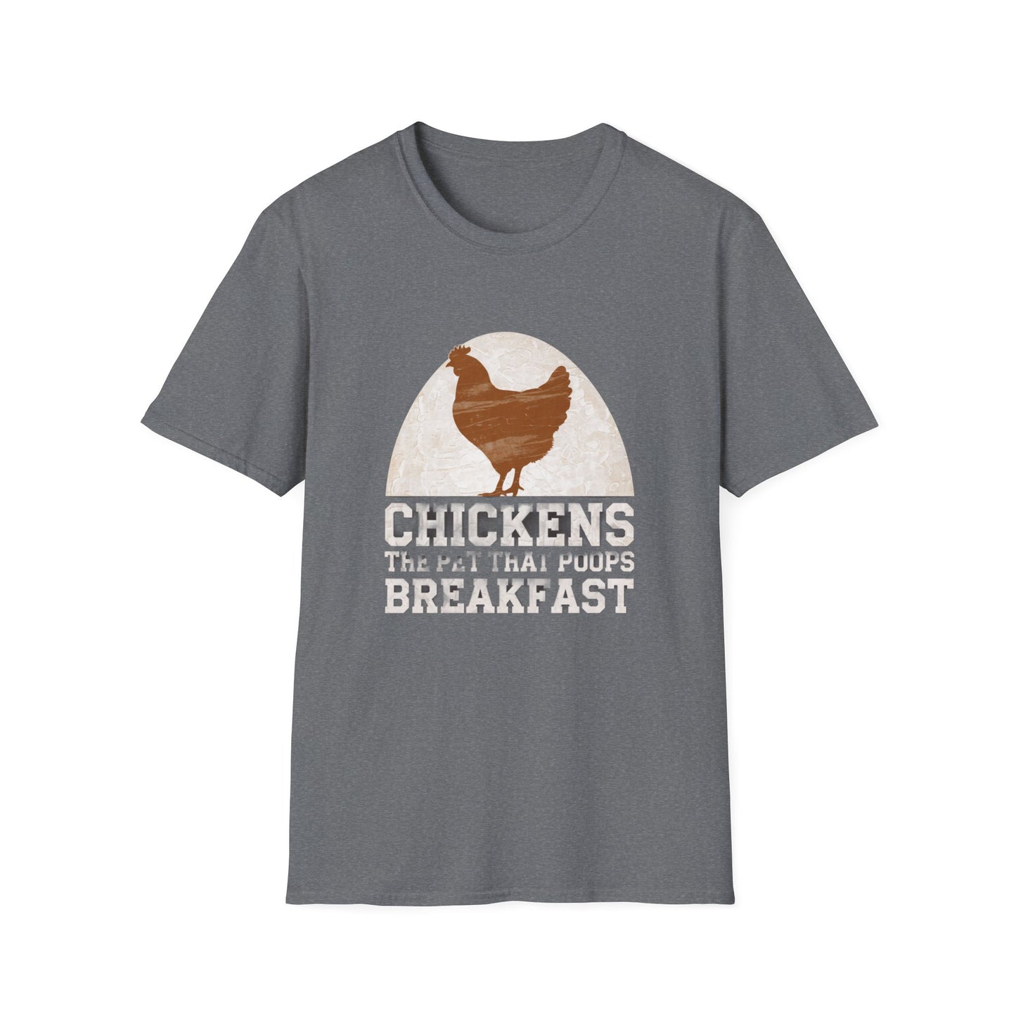 Chickens Breakfast Unisex Softstyle T-Shirt - Fun Farmhouse Tee for Animal Lovers