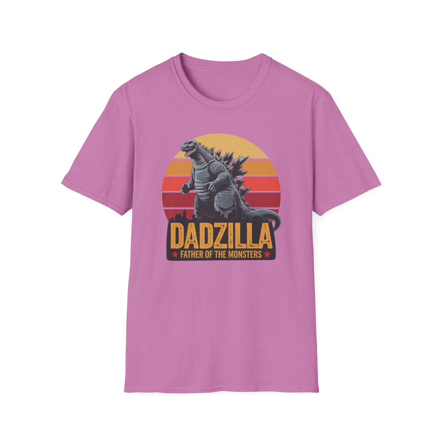 Dadzilla Tee - Unisex Softstyle T-Shirt for Dad Enthusiasts Fathers Day Gift
