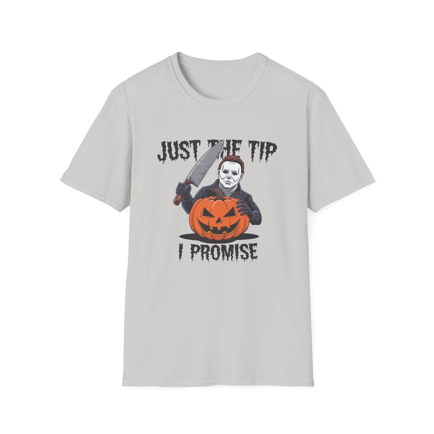 Funny Halloween T-Shirt, Unisex Graphic Tee, Halloween Costume, Pumpkin Carving Shirt, Trick or Treat Apparel, Just the Tip Design