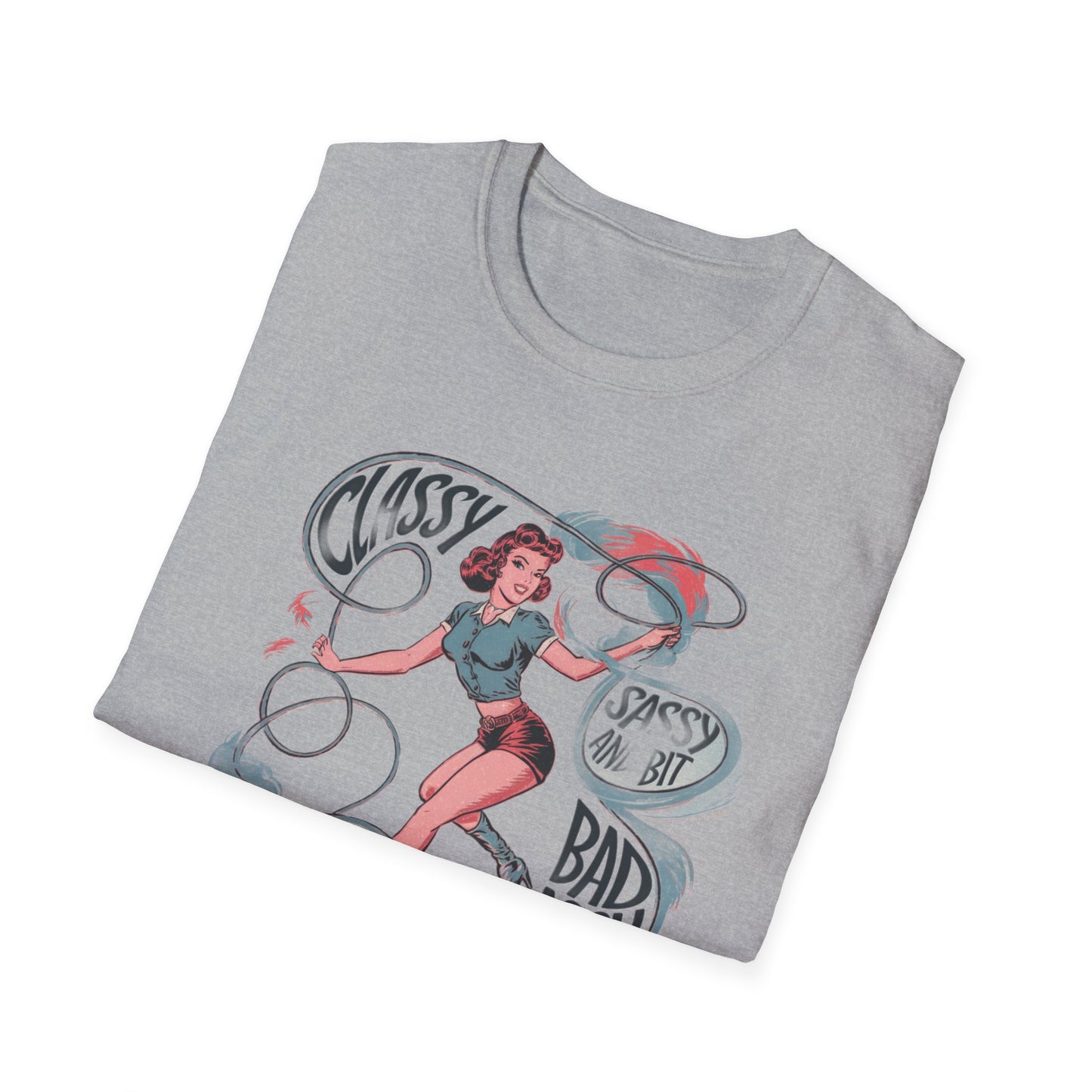 Classy & Badass Unisex T-Shirt, Vintage Chic Tee, Gift for Her, Empowerment Shirt, Casual Wear, Birthday Gift, Feminist Apparel