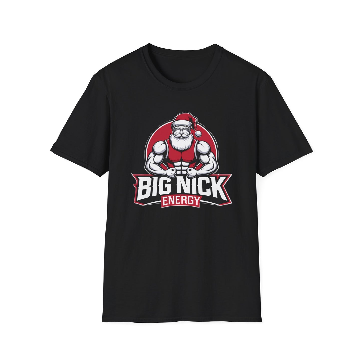 Christmas Muscle Santa Unisex T-Shirt, Holiday Gift, Funny Tee, Santa Outfit, Christmas Apparel