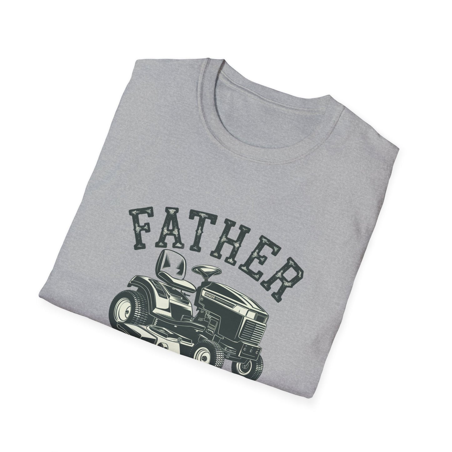 Father Mows Best Unisex Softstyle T-Shirt