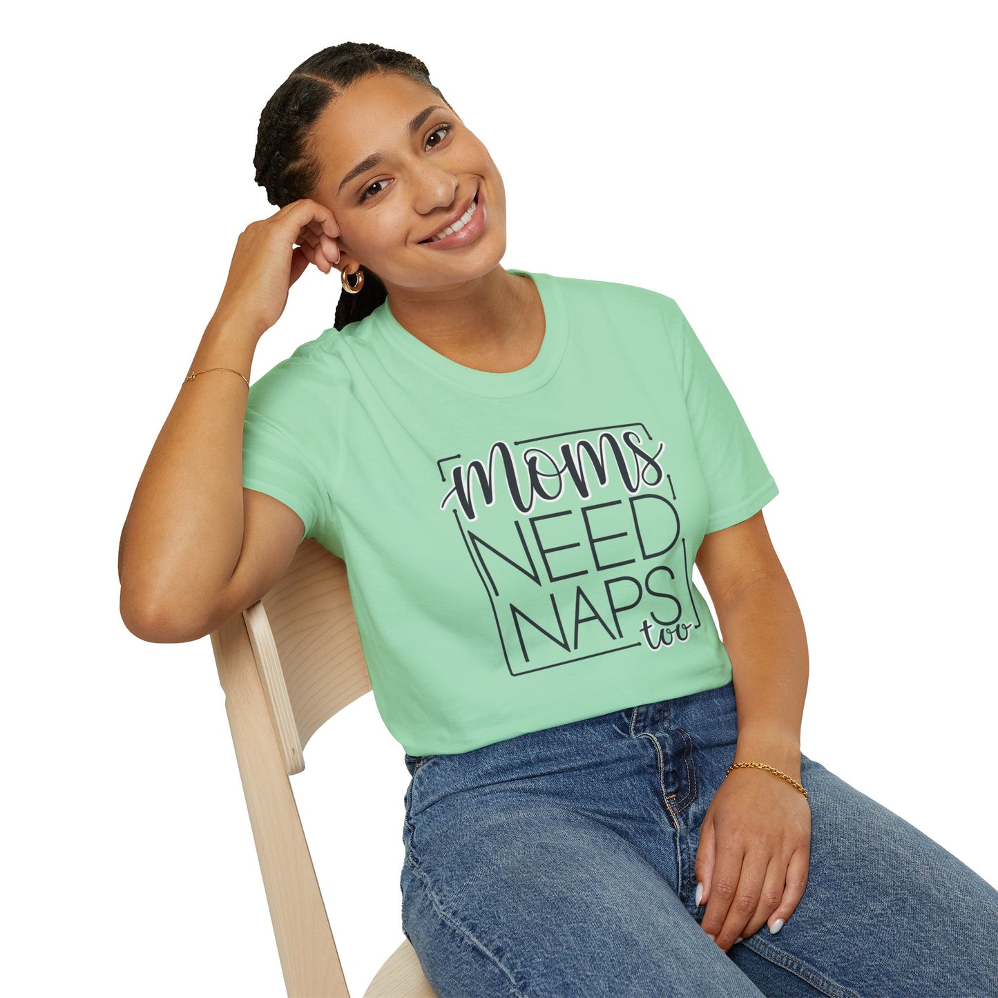 Moms Need Naps Too T-Shirt | Funny Mom Shirt, Gift for Mothers, Casual Tee, Relaxation Apparel, Mother's Day Gift
