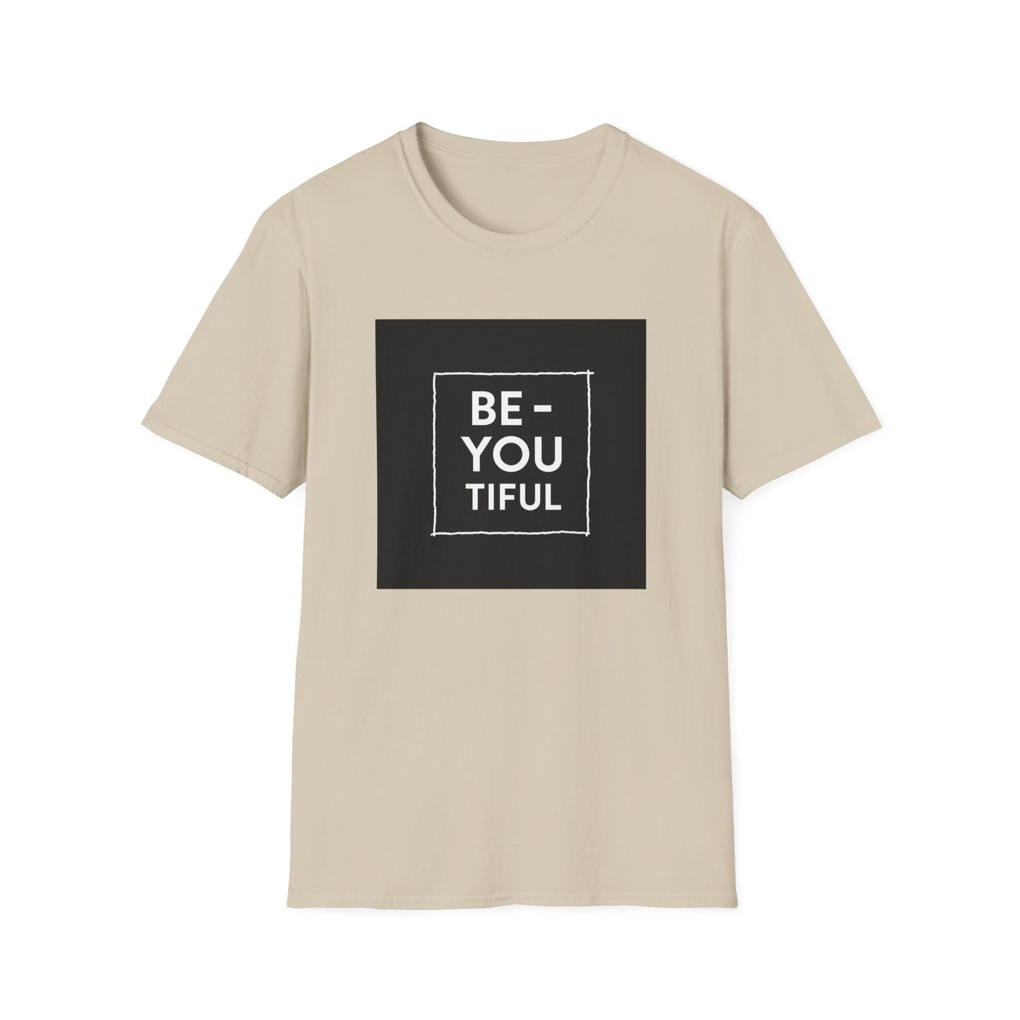 Be-You-Tiful Unisex Softstyle T-Shirt - Inspiring Message Shirt, Casual Wear, Gift for Friends, Motivational Apparel, Everyday Comfort