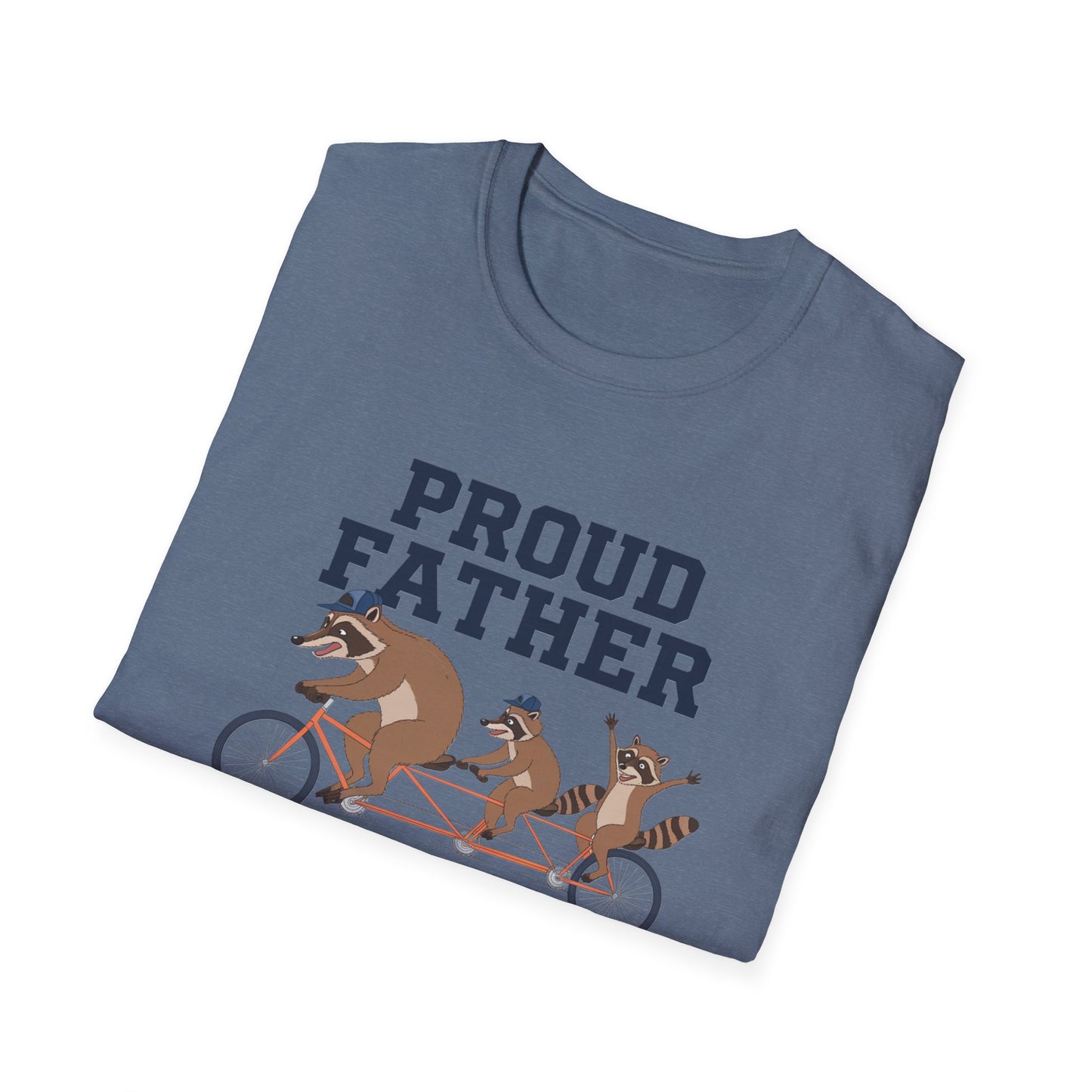 Proud Father Animal T-Shirt | Unisex Softstyle Tee for Dad