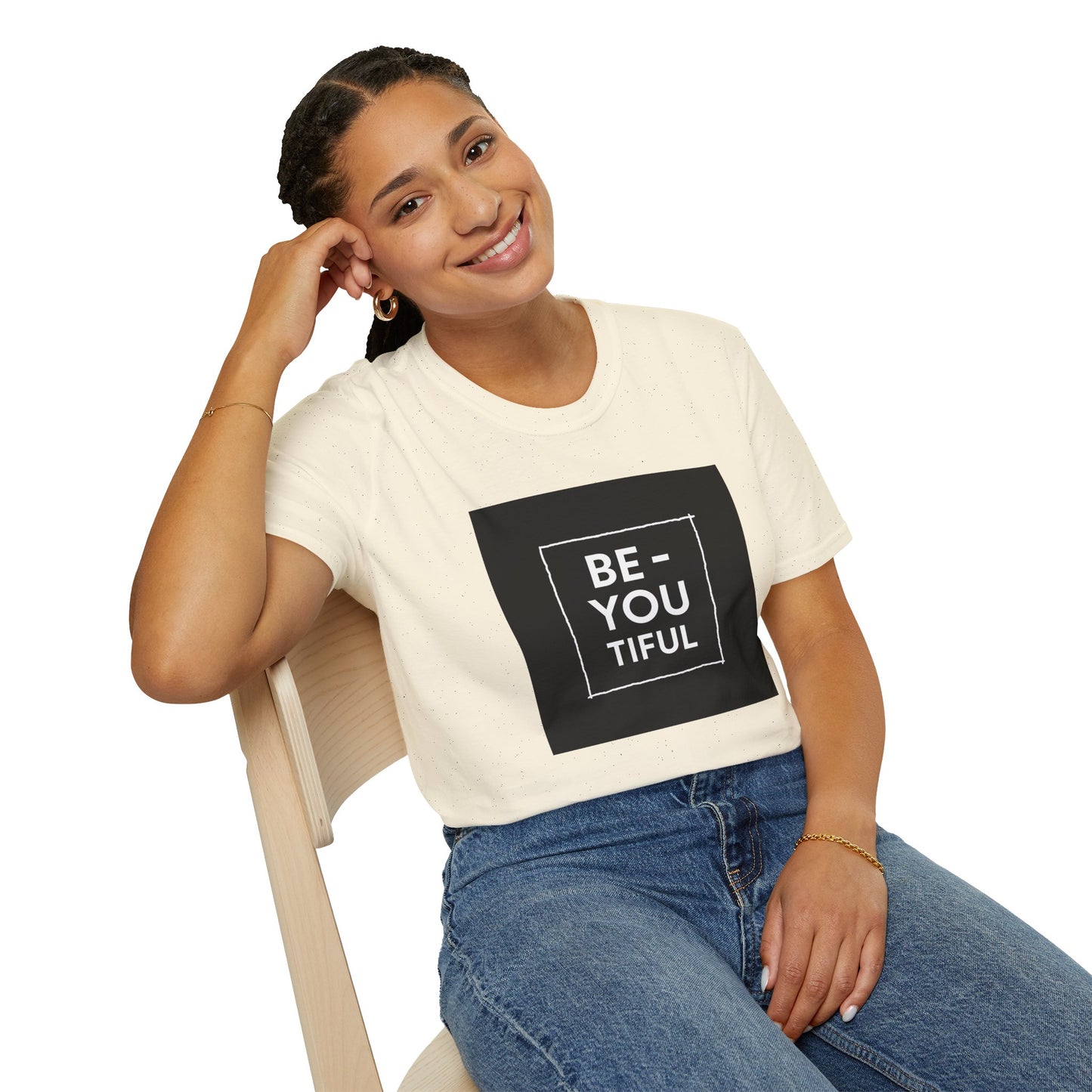 Be-You-Tiful Unisex Softstyle T-Shirt - Inspiring Message Shirt, Casual Wear, Gift for Friends, Motivational Apparel, Everyday Comfort