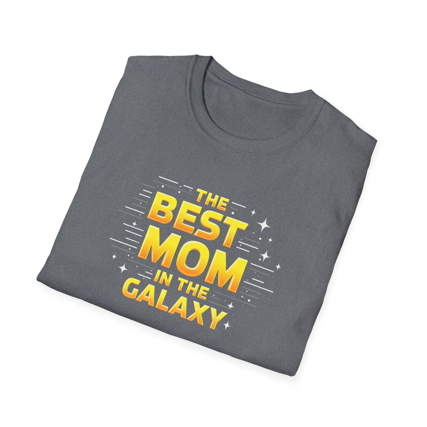 Best Mom in the Galaxy T-Shirt - Unisex Softstyle Tee for Mother's Day, Birthday Gift, Mom Appreciation, Casual Wear, Family Gatherings