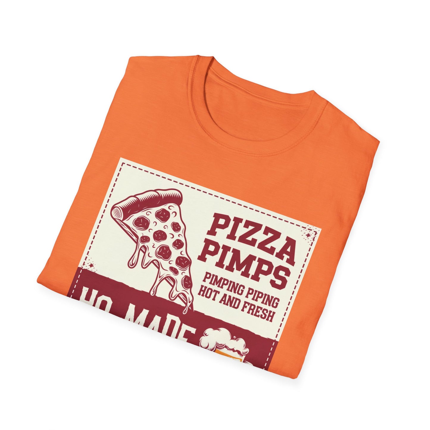 Pizza Pimps Unisex Softstyle T-Shirt - Fun Foodie Tee