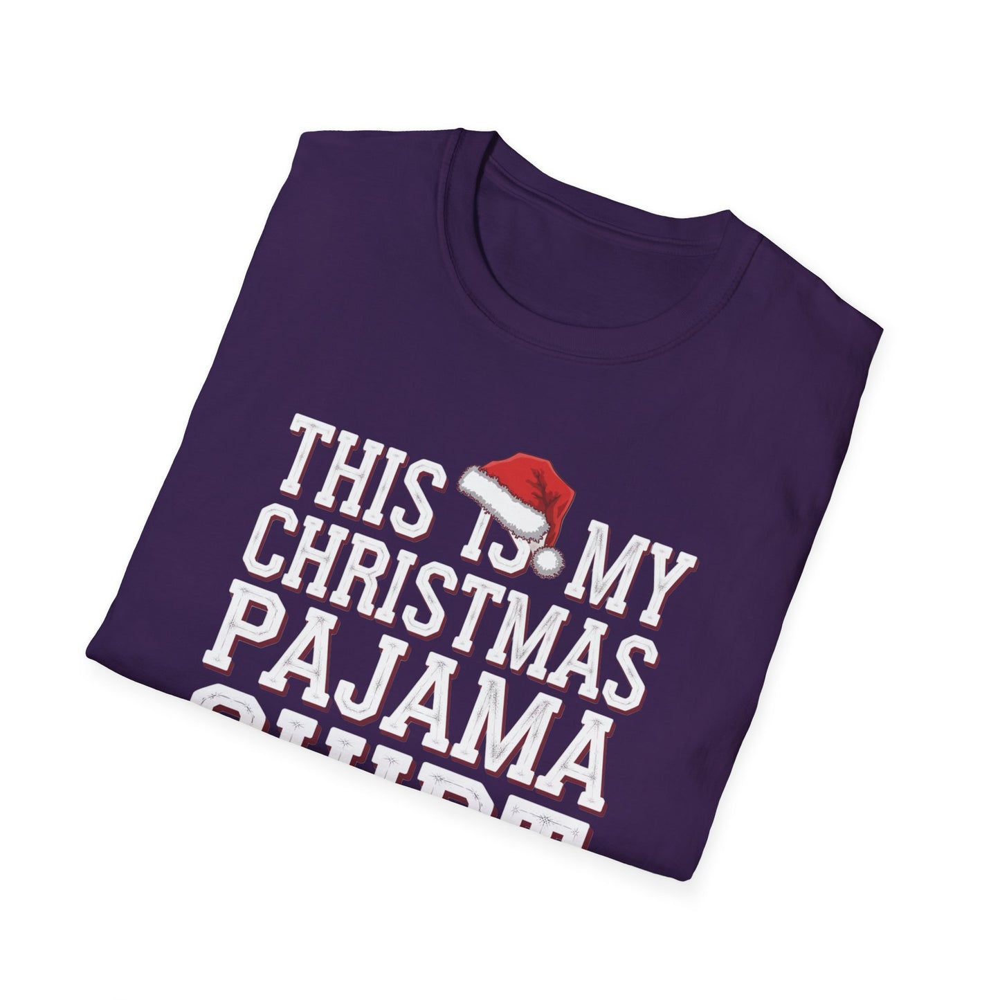 This is My Christmas Pajama Shirt - Unisex Softstyle Tee, Holiday Gift, Cozy T-Shirt, Christmas Pajama, Fun Winter Wear