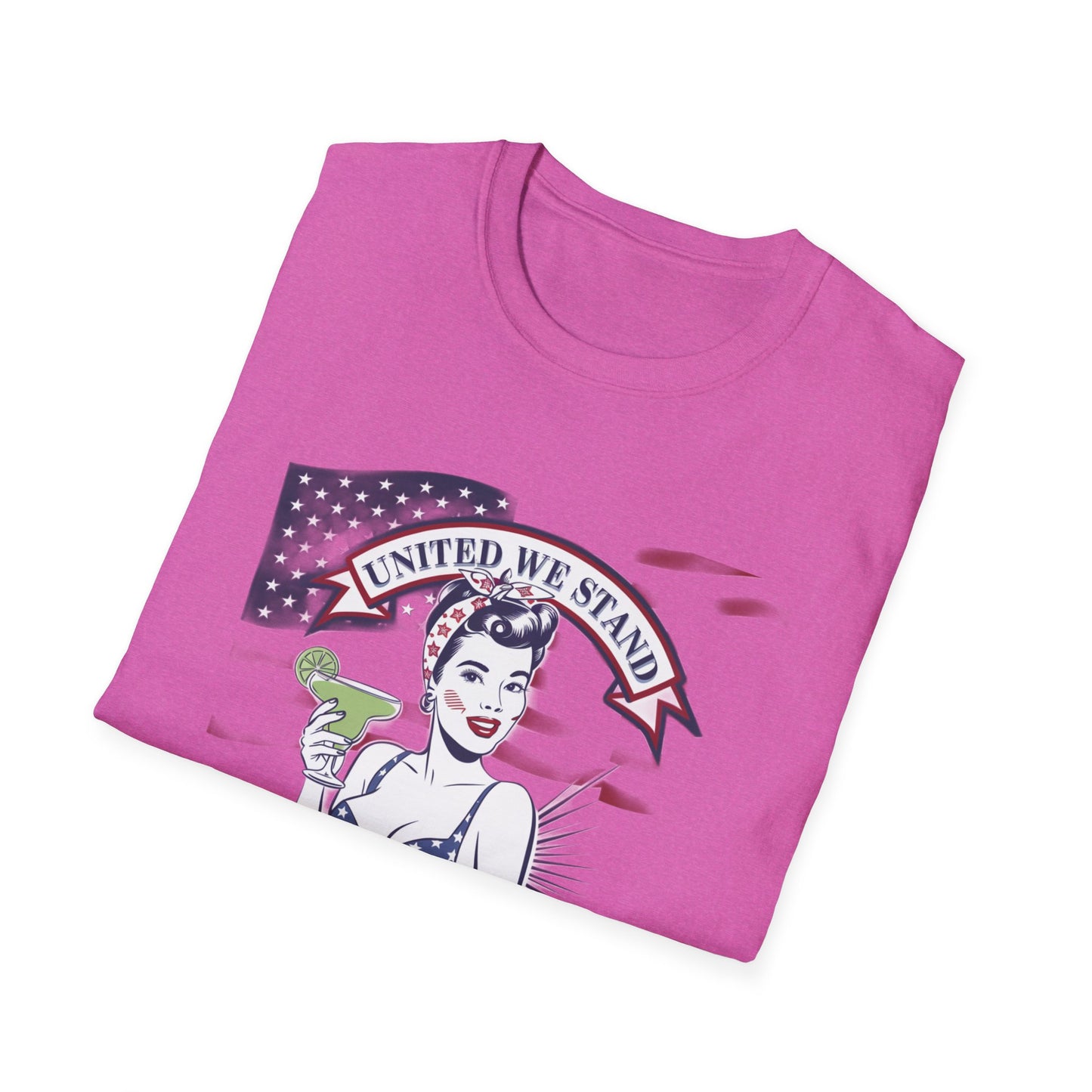 Patriotic Margarita Unisex T-Shirt - 'United We Stand' Design