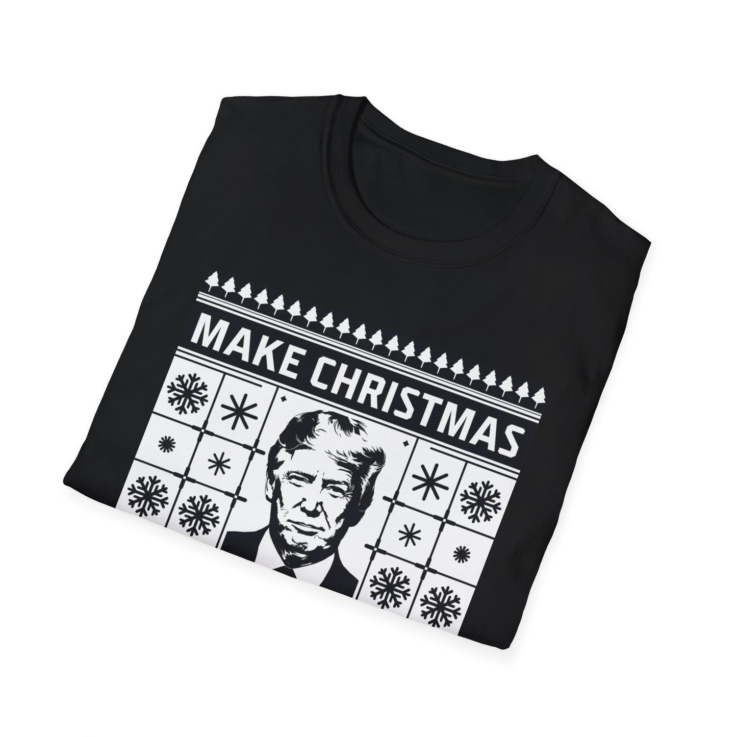 Christmas Humor T-Shirt, Unisex Holiday Tee, Make Christmas Great Again Shirt, Funny Xmas Apparel, Gift for Trump Fans