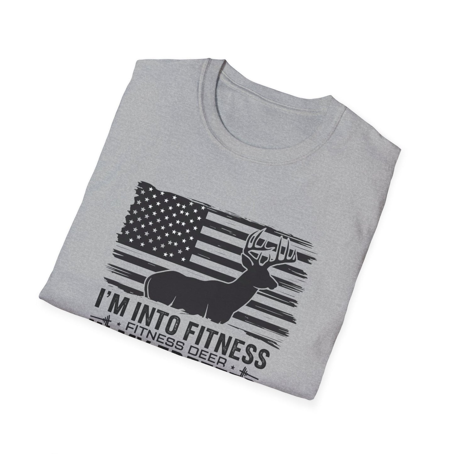 Funny Fitness Lover T-Shirt - "I’m Into Fitness, Fitness Deep in My Freezer" - Unisex Softstyle Tee