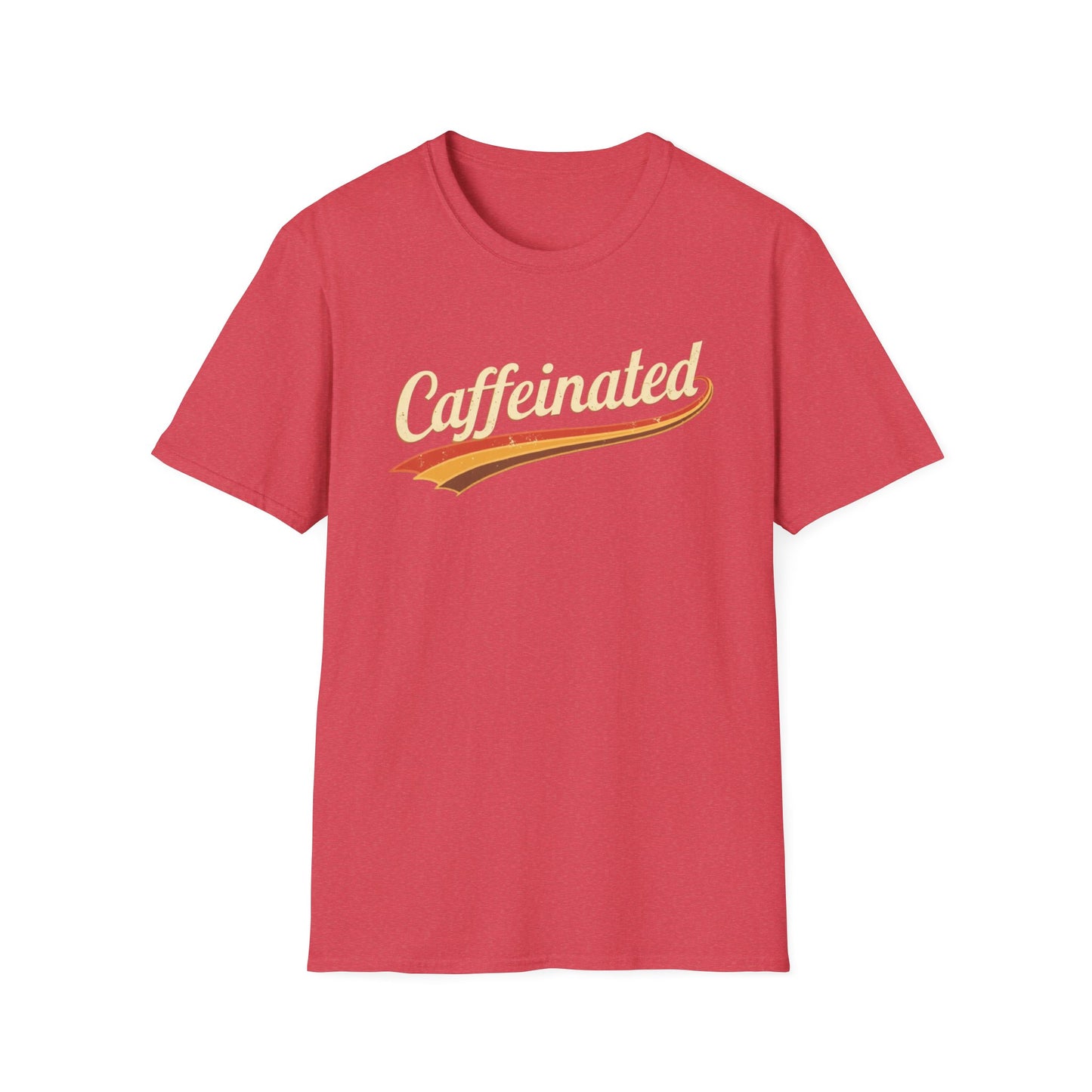 Caffeinated Unisex T-Shirt - Softstyle Casual Tee, Coffee Lover Gift, Daily Wear, Birthday Present, Relaxed Fit