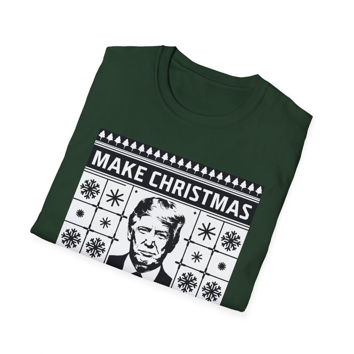 Christmas Humor T-Shirt, Unisex Holiday Tee, Make Christmas Great Again Shirt, Funny Xmas Apparel, Gift for Trump Fans