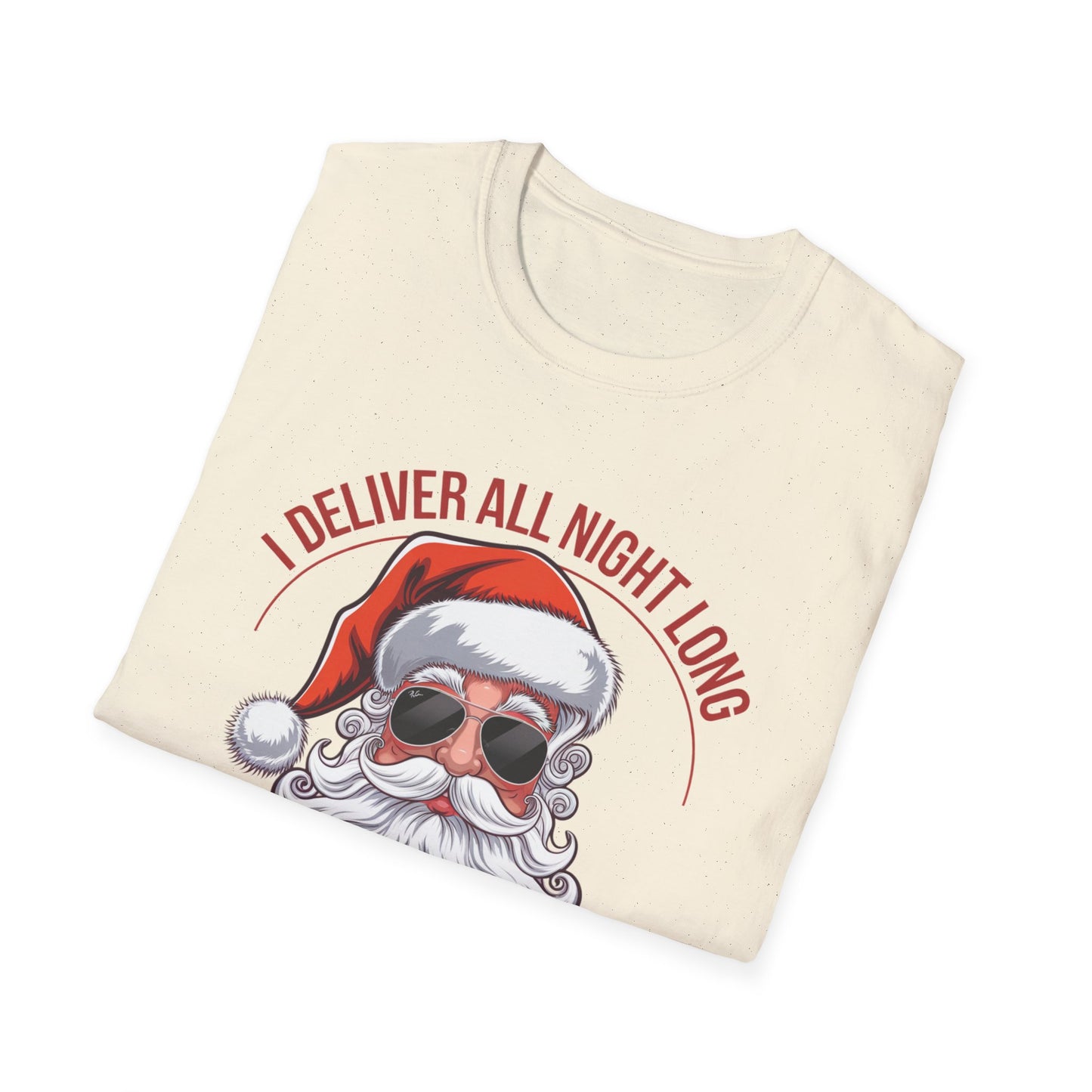 Santa Delivery T-Shirt, Funny Christmas Shirt, Holiday Gift, Relaxed Fit Tee, Unisex Tee for Christmas Lovers