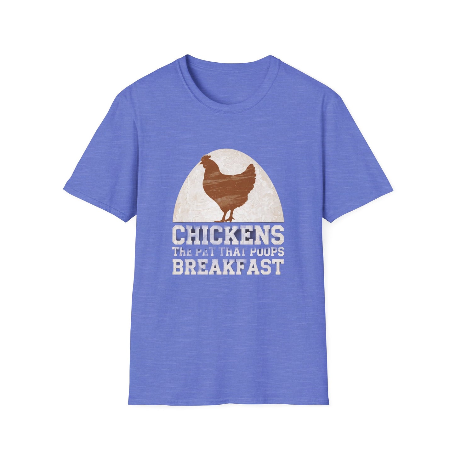 Chickens Breakfast Unisex Softstyle T-Shirt - Fun Farmhouse Tee for Animal Lovers