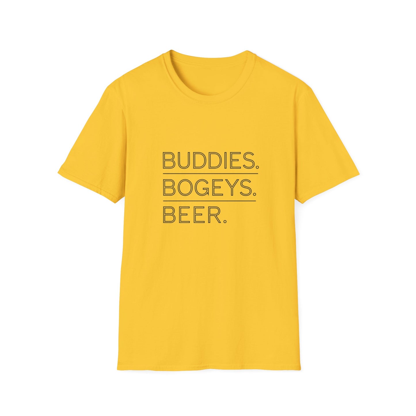 Buddies, Bogeys, Beer Unisex Softstyle T-Shirt
