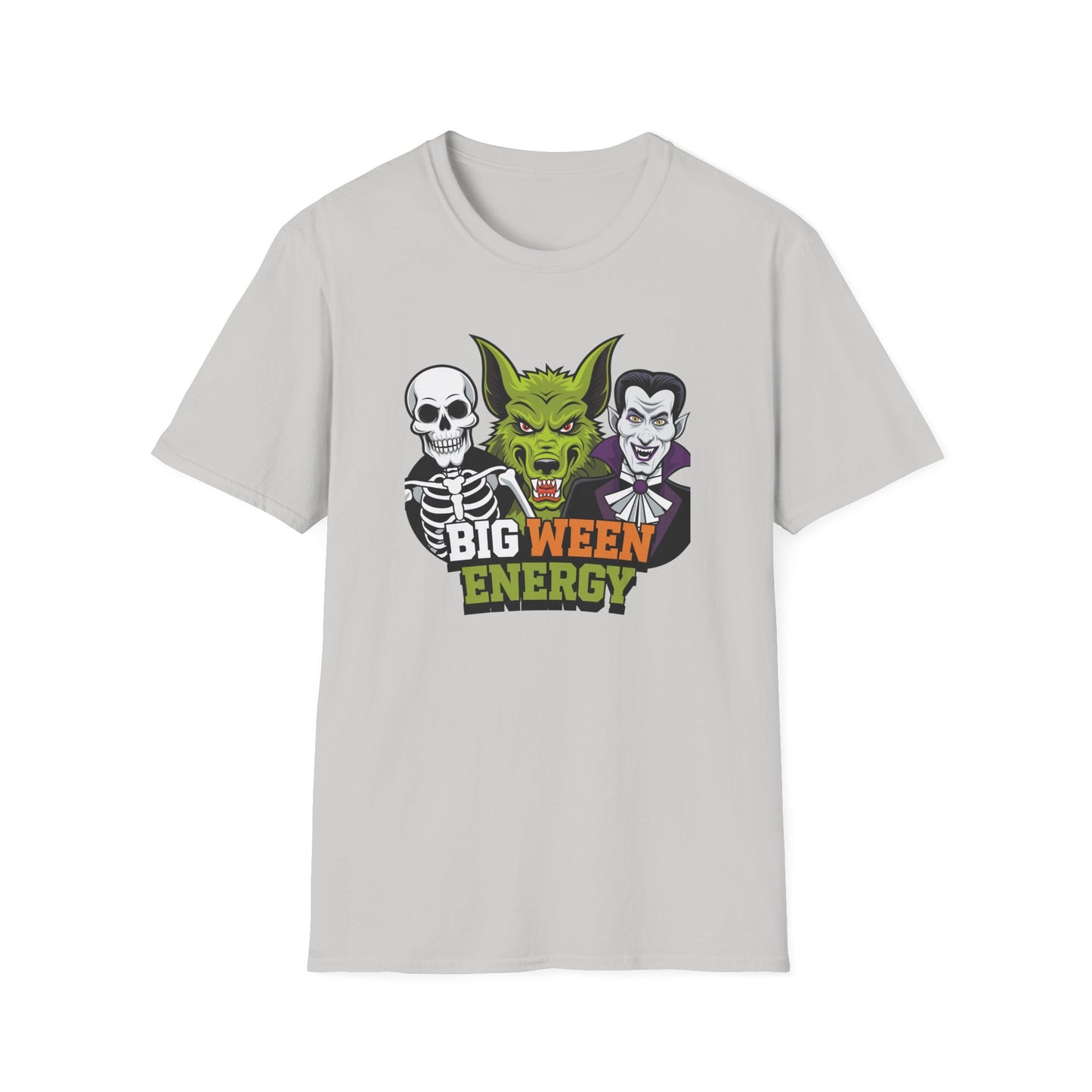 Halloween Graphic Tee, Big Ween Energy Shirt, Unisex Softstyle T-Shirt, Spooky Season Apparel, Fun Halloween Costume Top