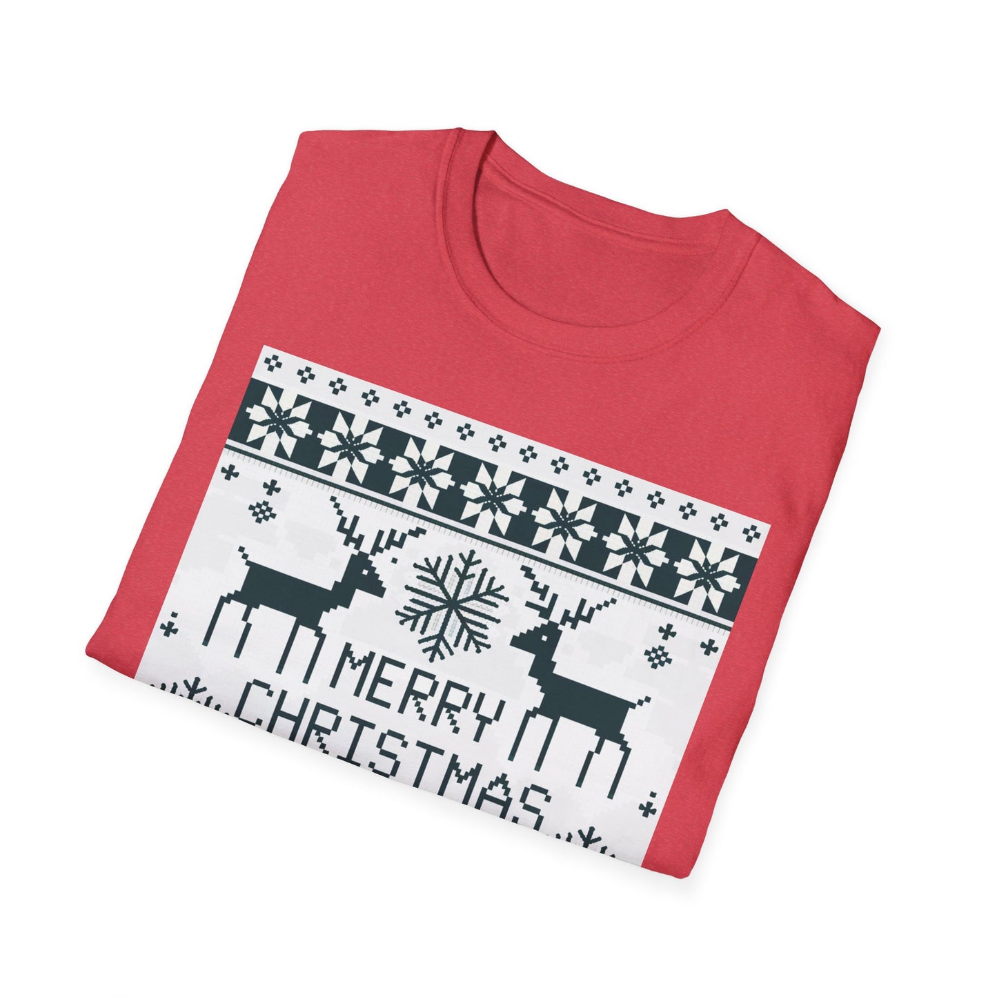 Merry Christmas Bitches Unisex Softstyle T-Shirt, Holiday Graphic Tee, Festive Apparel, Unique Gift for Him/Her, Christmas Party Wear