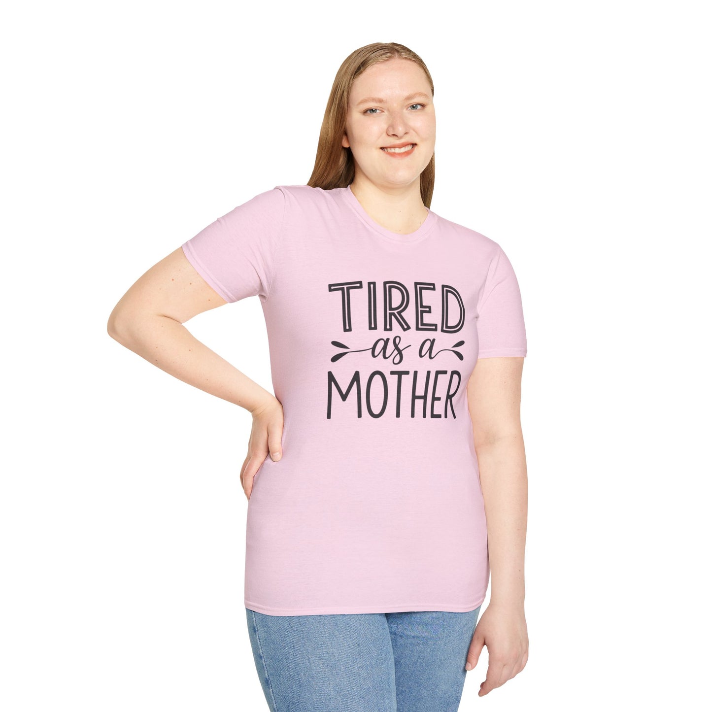 Funny Mom T-Shirt, Tired as a Mother Tee, Gift for Moms, Mother's Day Shirt, Casual Wear for Mothers, Parenting Humor Top