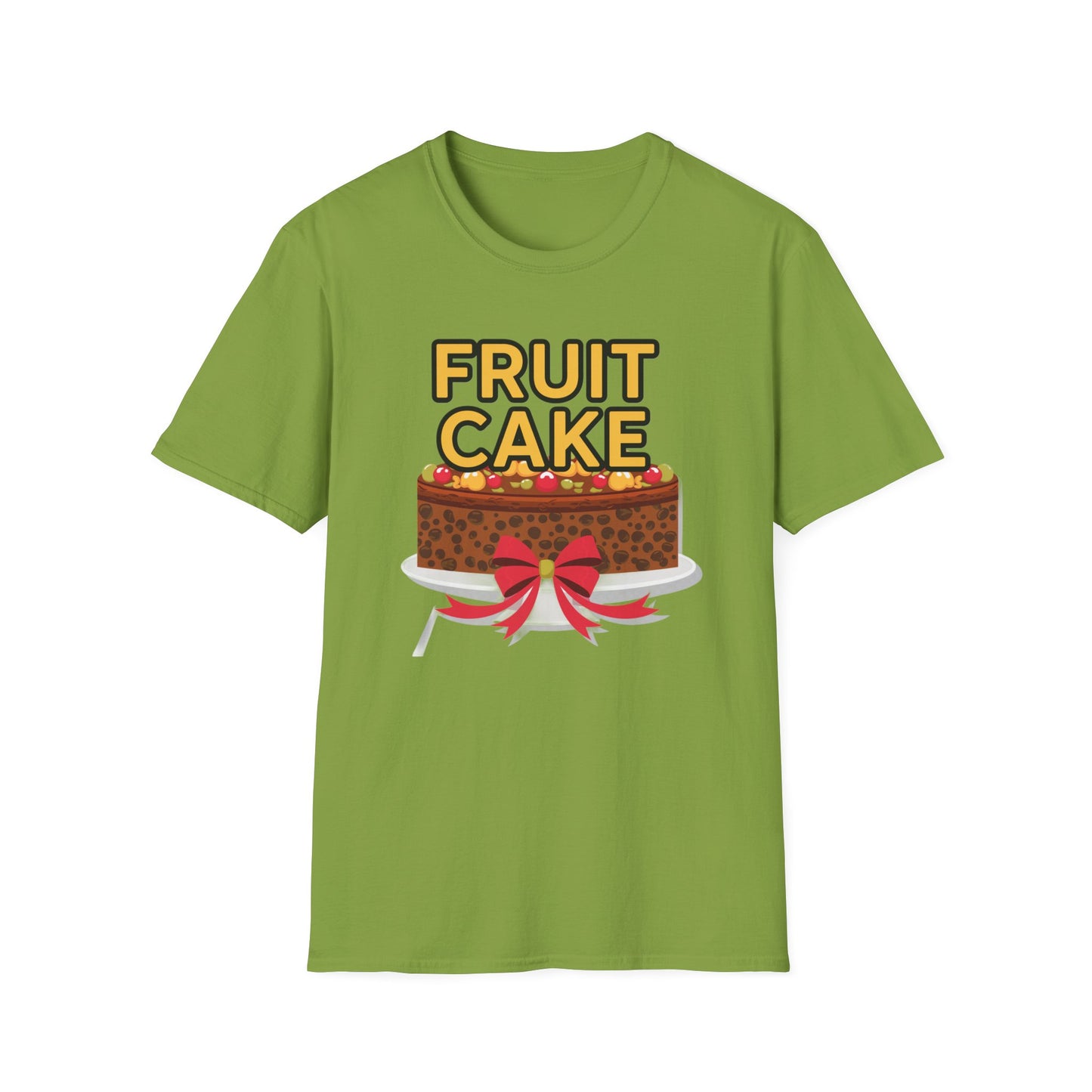 Fruit Cake Fun Unisex Softstyle T-Shirt, Funny Cake Tee, Baking Gift, Holiday Humor Shirt, Birthday or Christmas Apparel