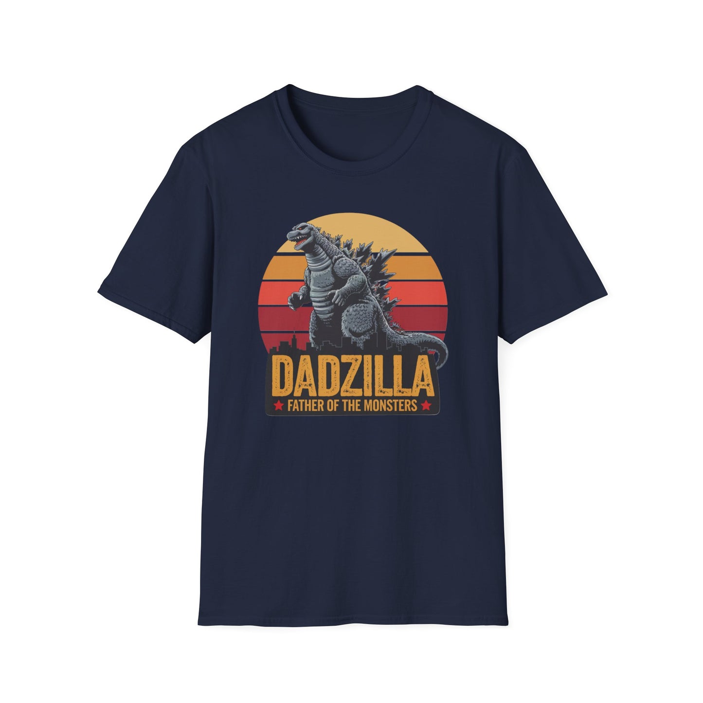 Dadzilla Tee - Unisex Softstyle T-Shirt for Dad Enthusiasts Fathers Day Gift