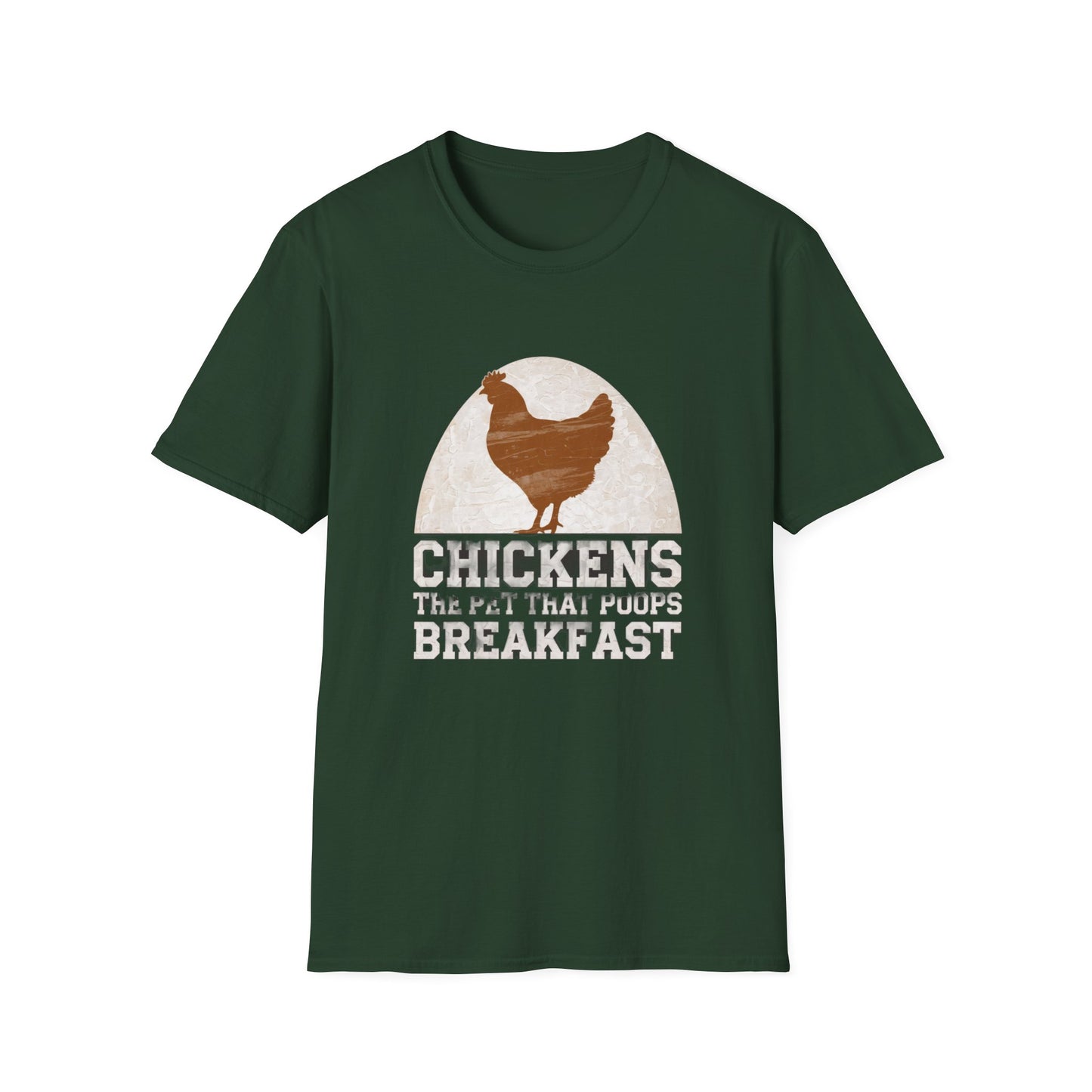 Chickens Breakfast Unisex Softstyle T-Shirt - Fun Farmhouse Tee for Animal Lovers