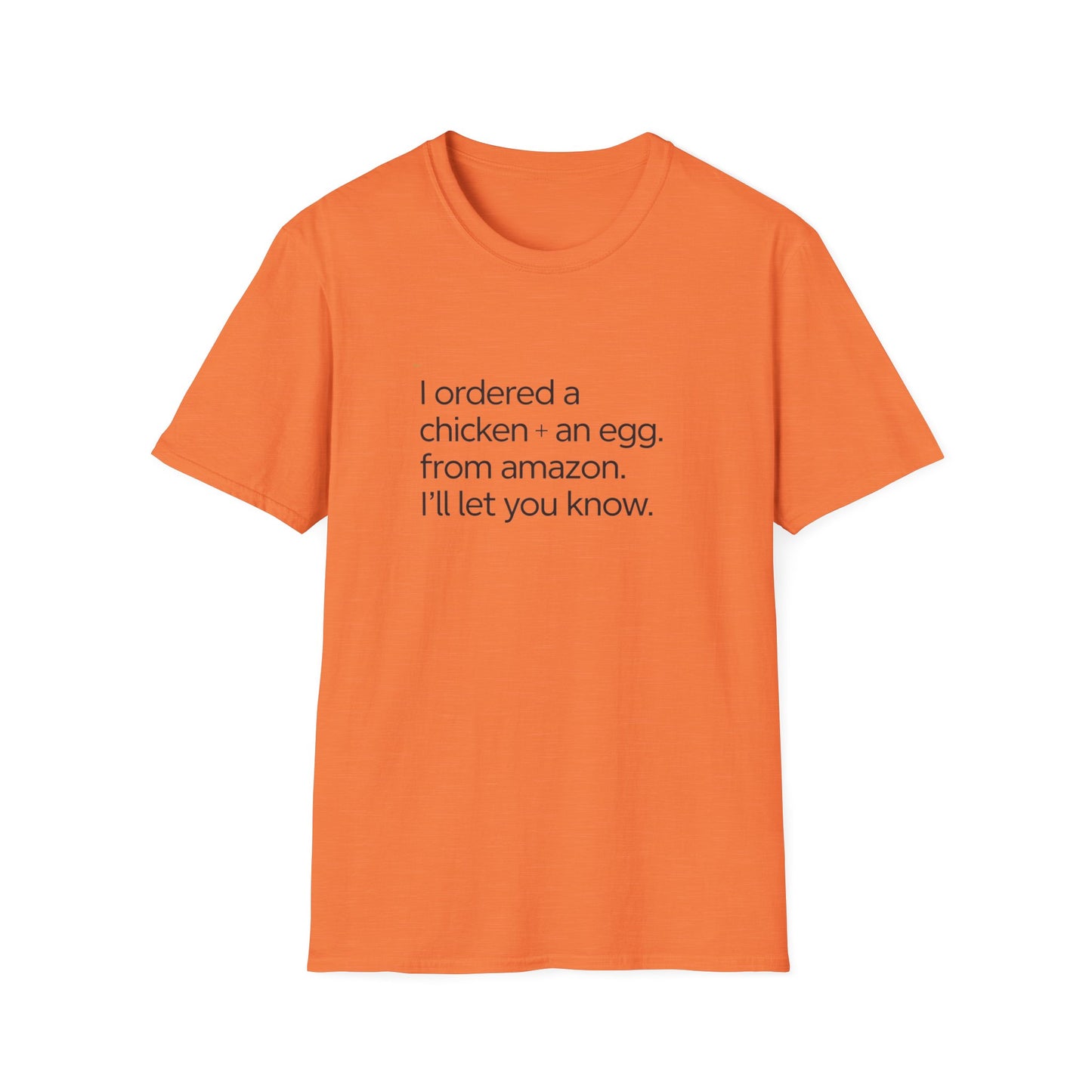 Funny Chicken & Egg Unisex Softstyle T-Shirt - Perfect Gift for Food Lovers