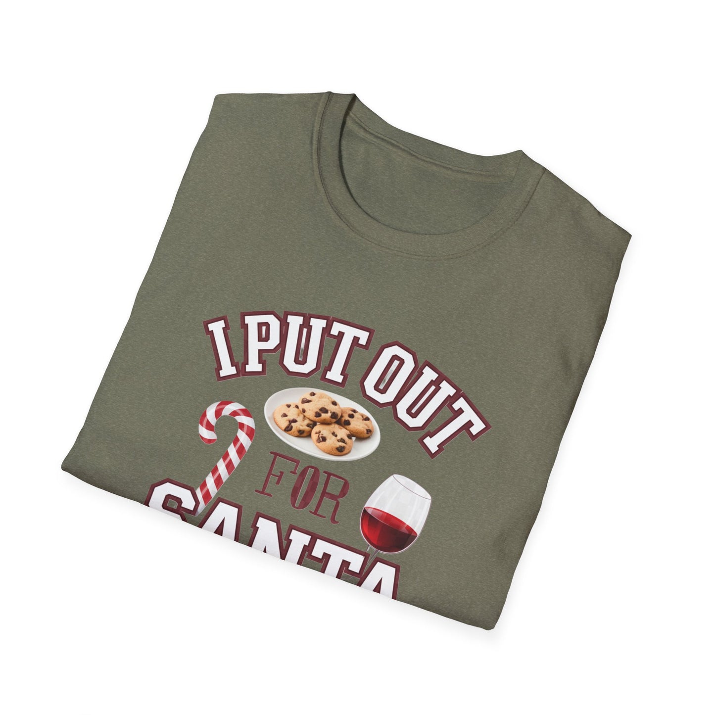 I Put Out for Santa Unisex T-Shirt | Funny Christmas Tee, Holiday Gift, Baking Shirt, Santa Apparel, Xmas Humor Shirt