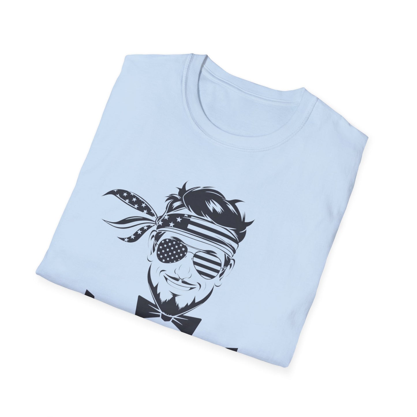 Merica Graphic T-Shirt - Softstyle Unisex Tee for Independence Day & Casual Wear